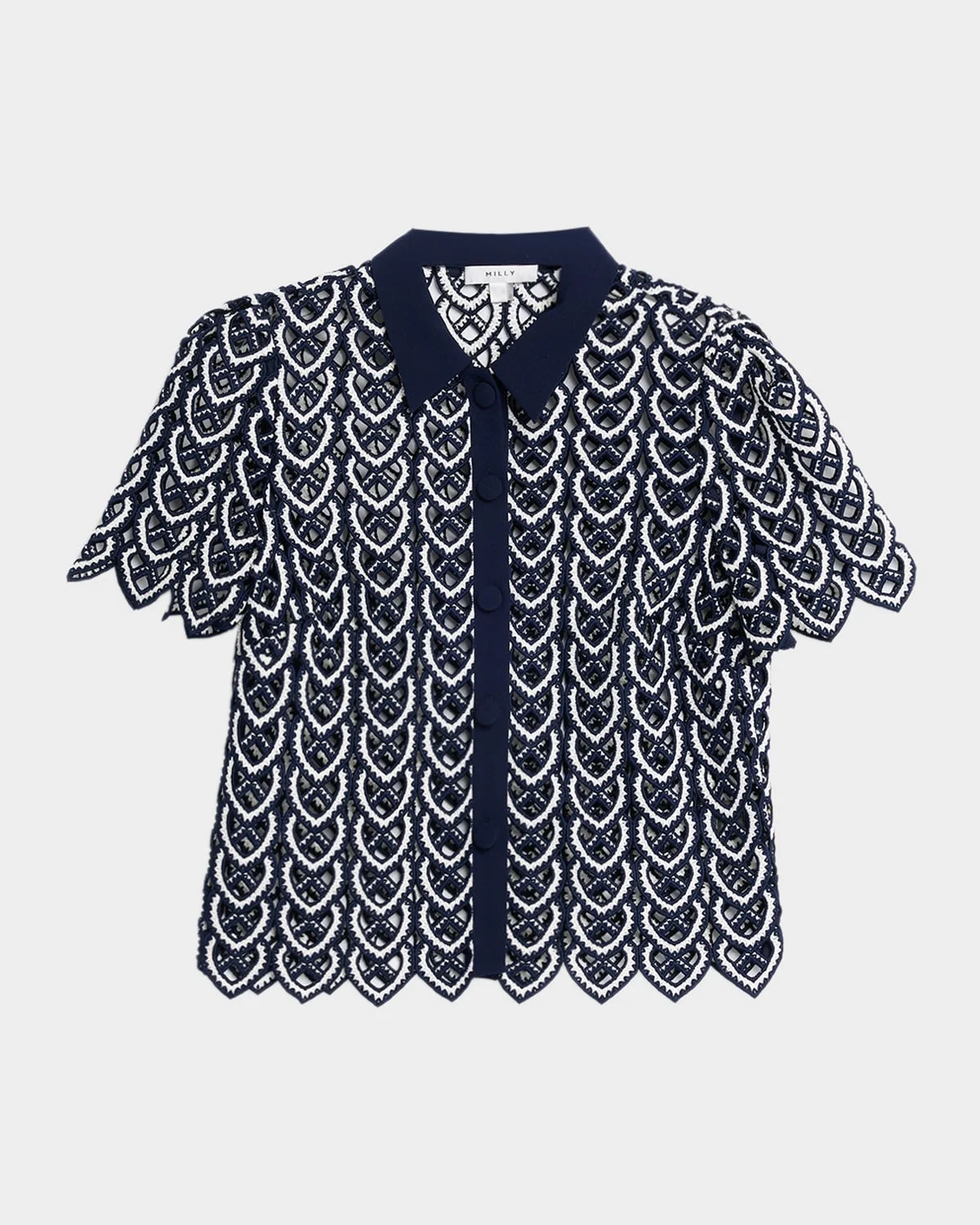 Addison Collared Lace Top - 1
