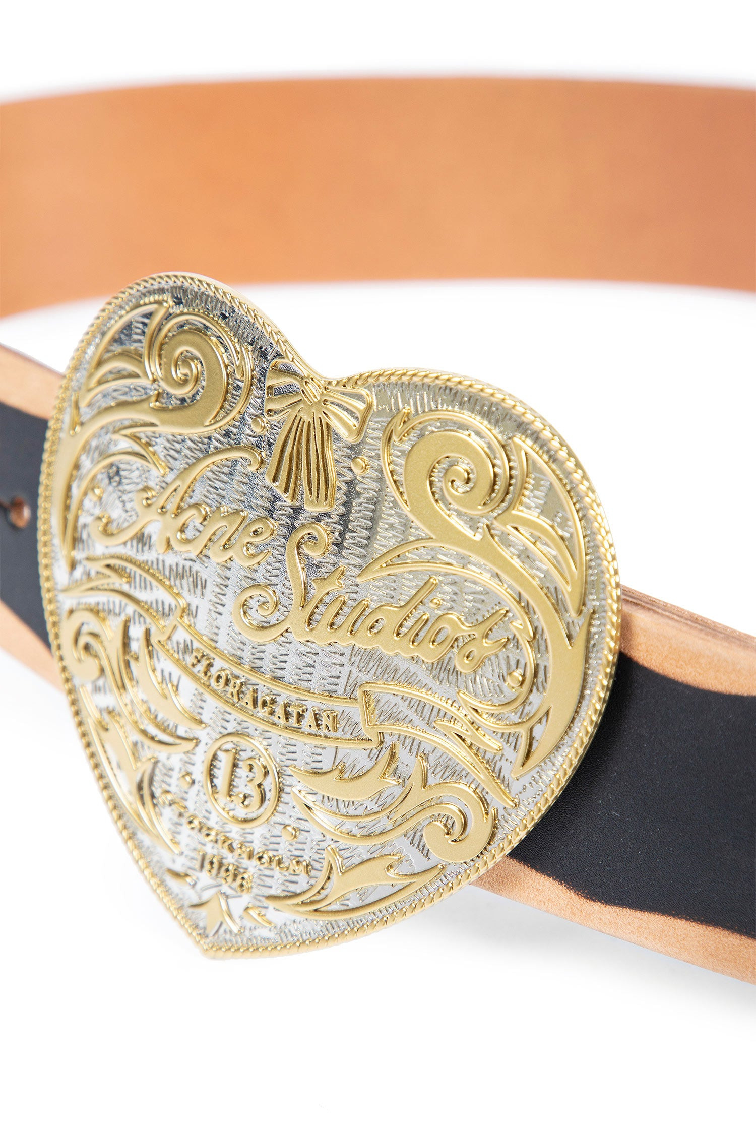 Heart Logo Buckle Belt - 3