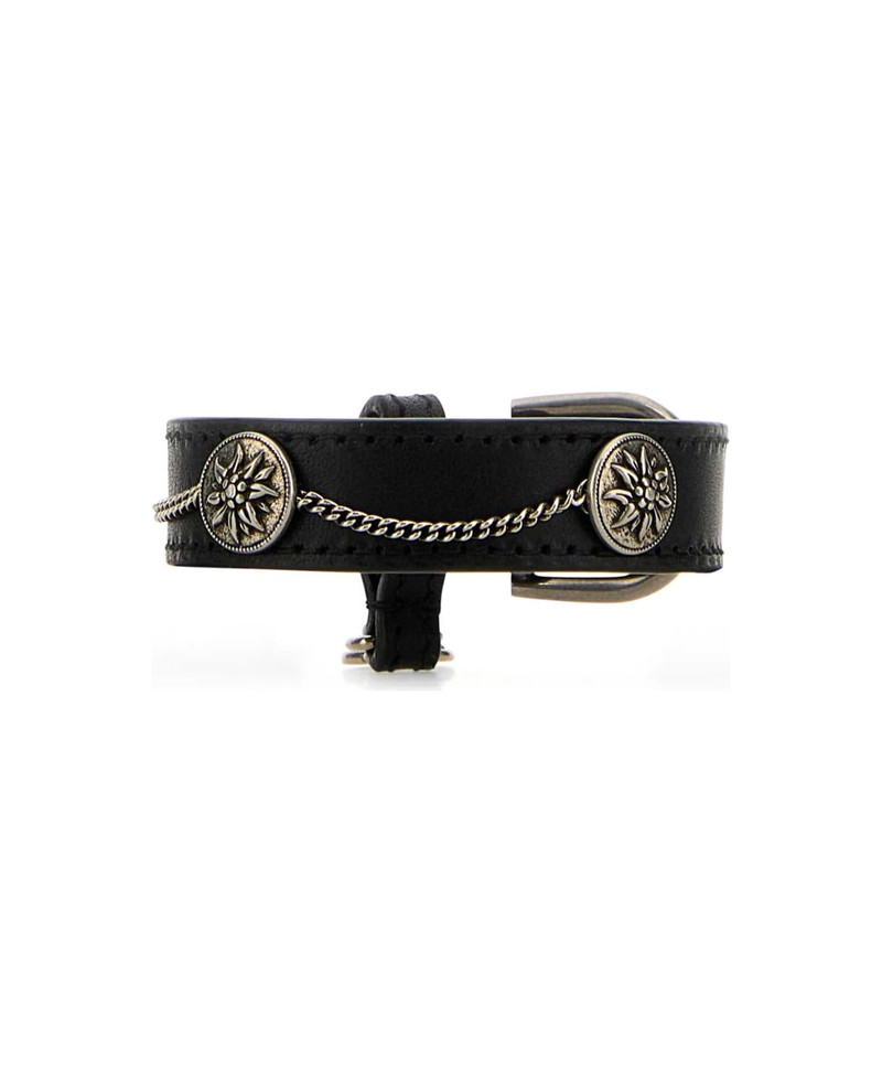 Black Leather Bracelet 1