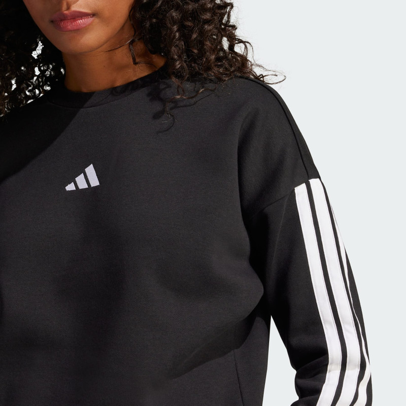Essentials 3-Stripes Fleece Sweatshirt 5