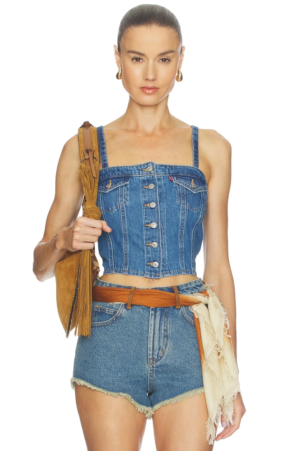 Denim Tube Top - 1