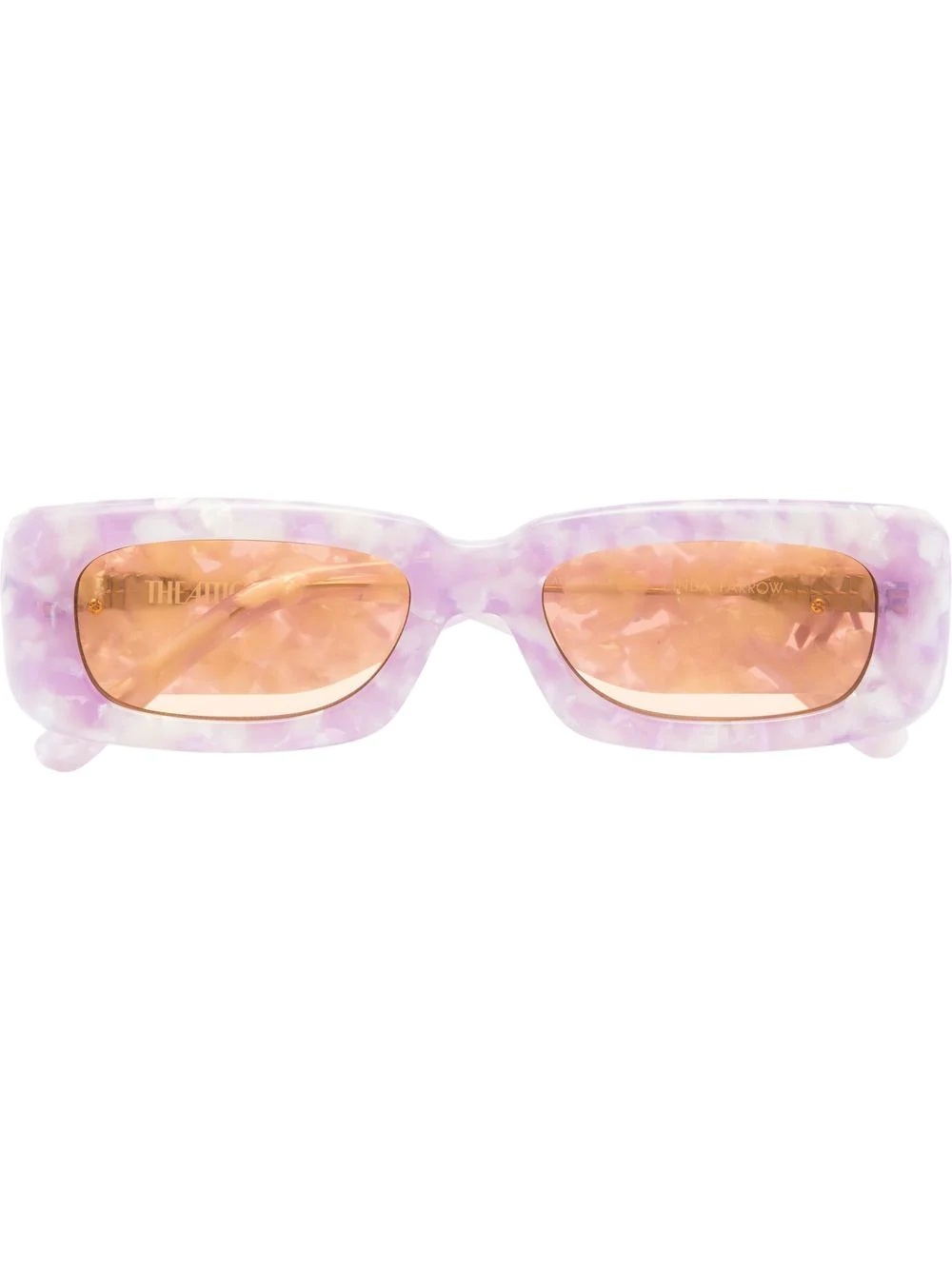 x The Attico Marfa marble-print sunglasses - 1