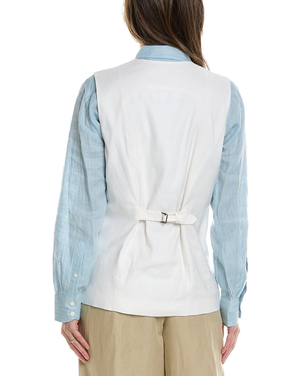 rag & bone Charlotte Linen-Blend Vest - 2