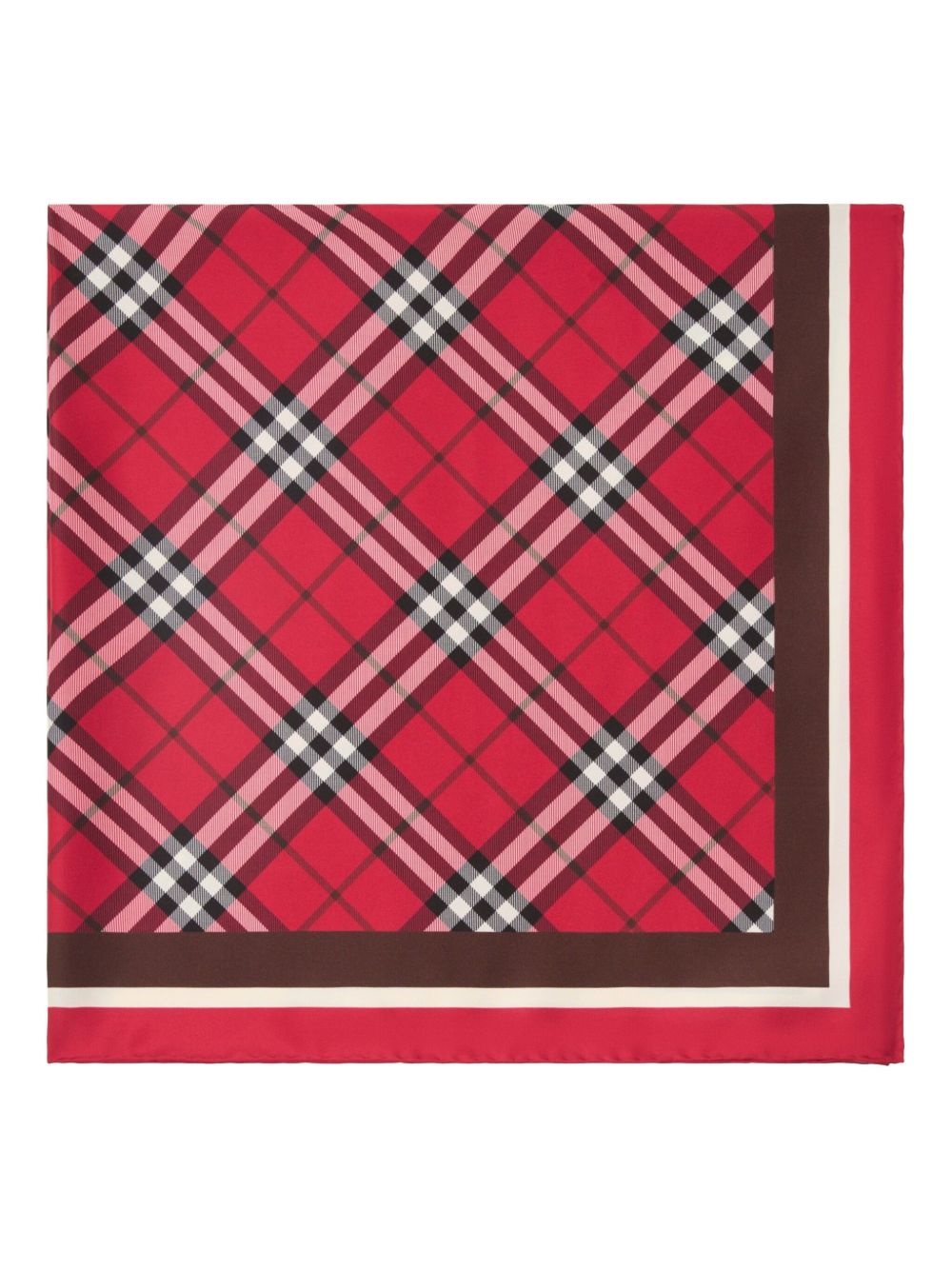 checked silk scarf - 2