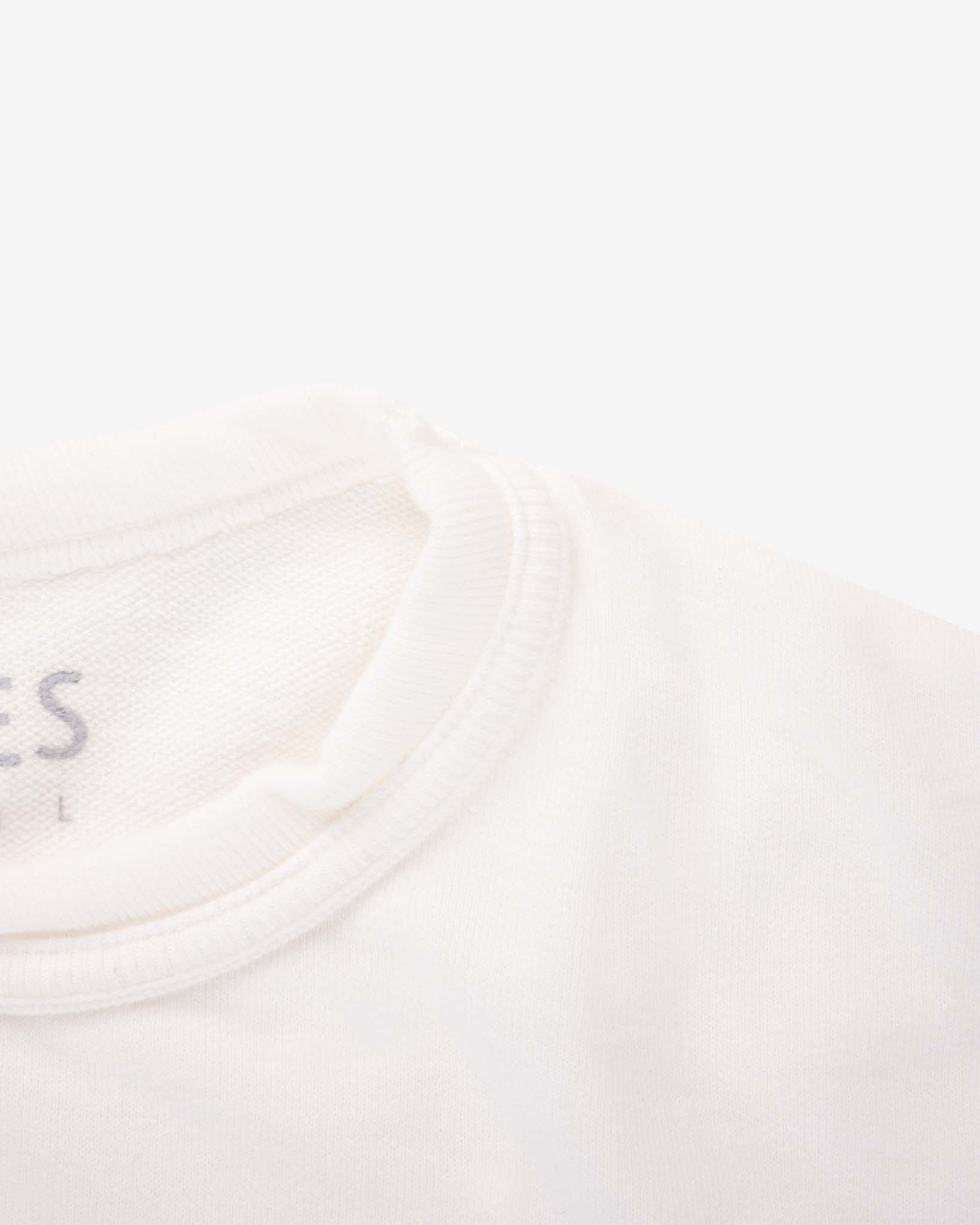UTIL-BT-WHT UTILITEES - 10oz Mini Fleece Crew Neck T-Shirt - White - 6