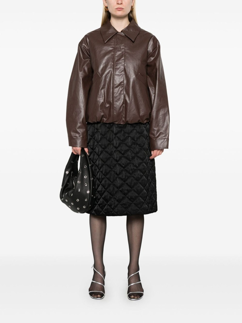 KASSL Editions coated bomber jacket outlook