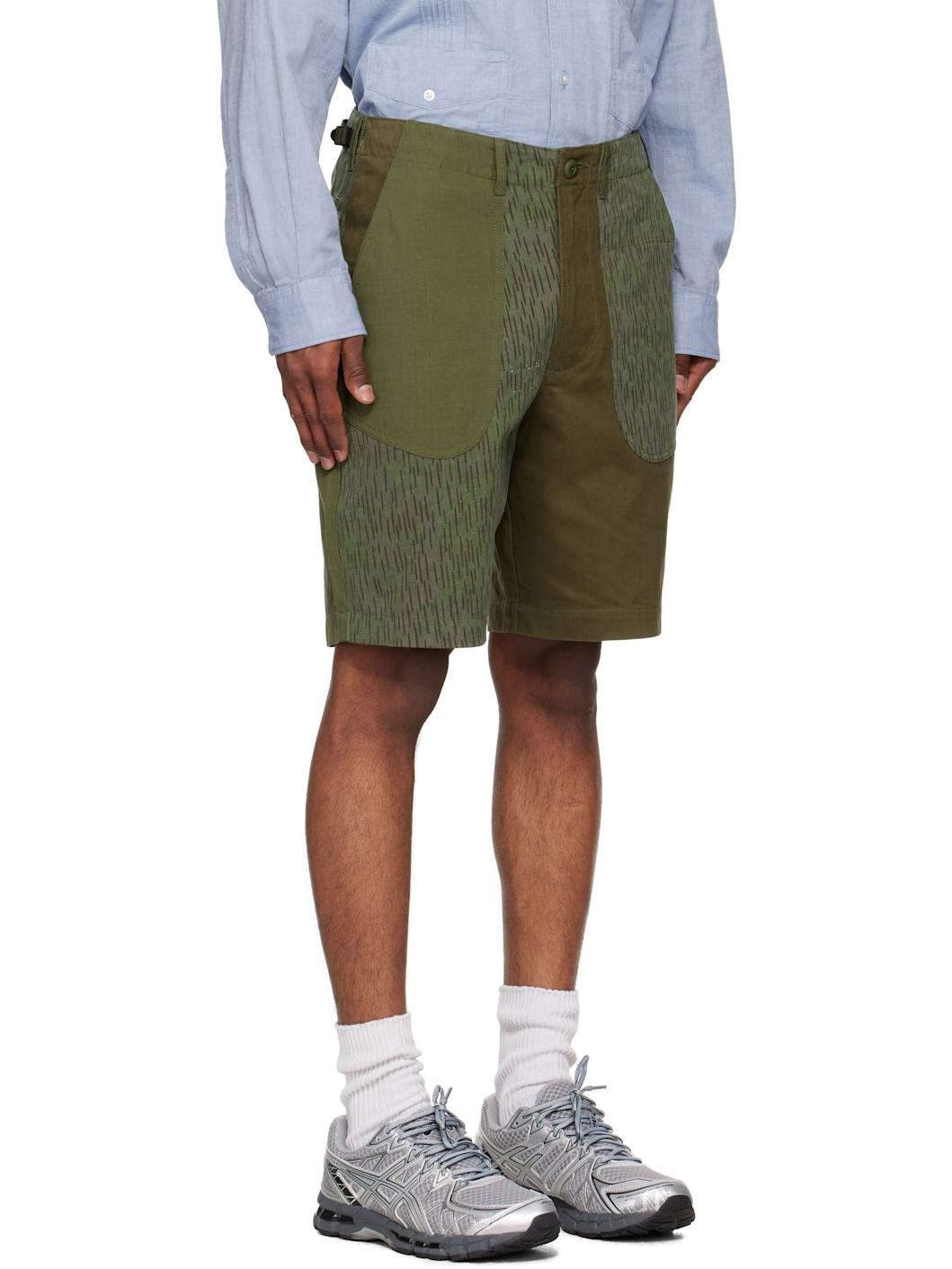 Khaki 6086 Upcycled Fixed Deck Shorts - 2