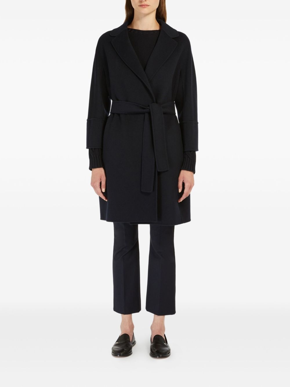 Arona belted double-faced wool coat - 2