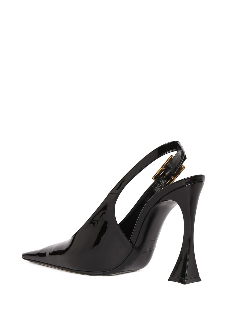 110mm Dune patent leather pumps - 4