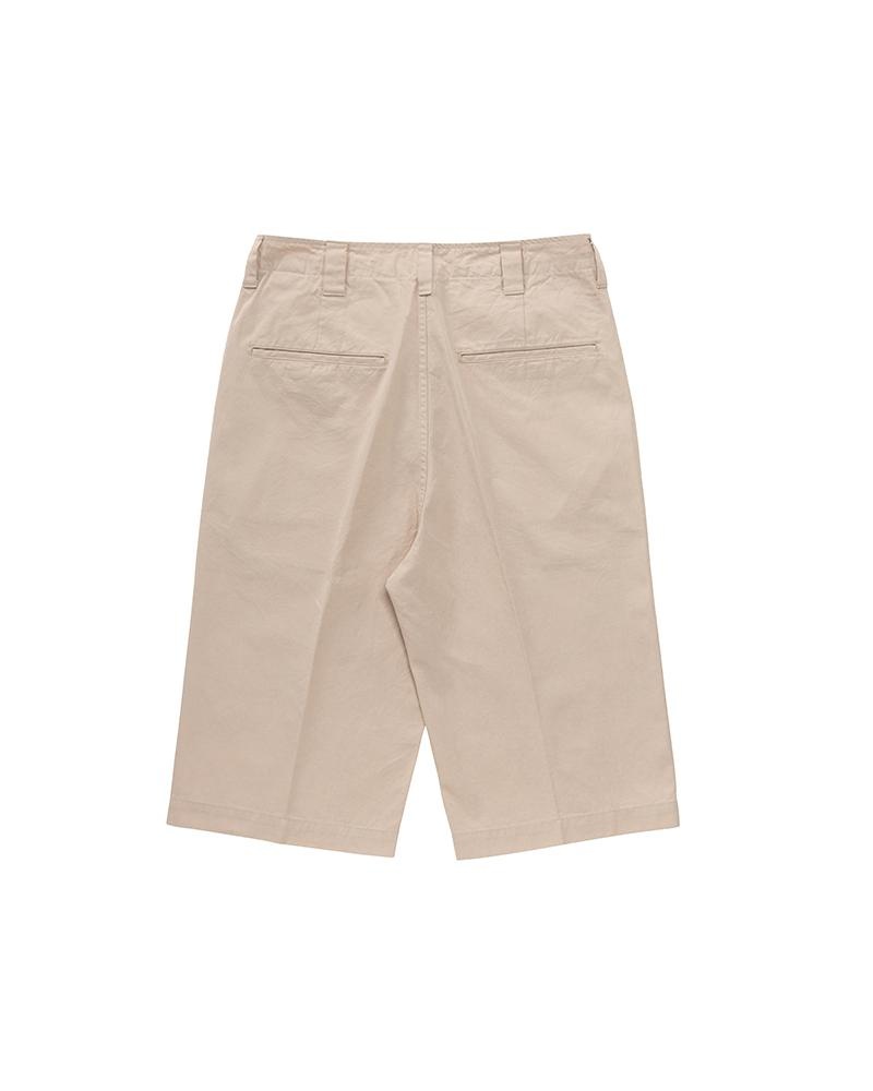 WIDE CHINO SHORTS IVORY - 2