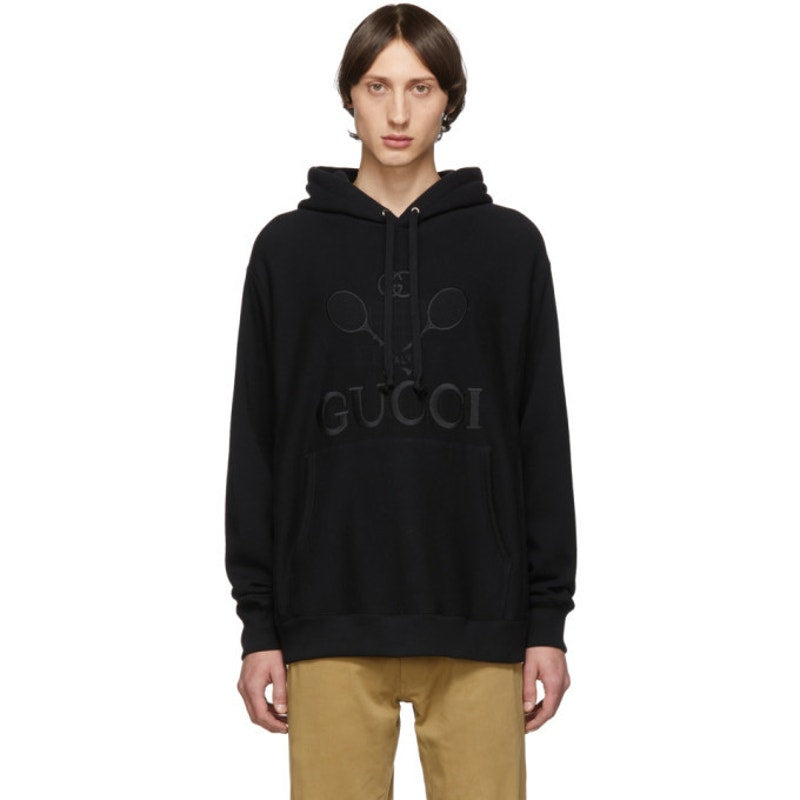 Gucci Tennis Hoodie - Black French Terry  L - 10