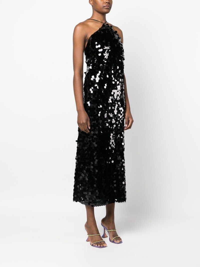 ROTATE sequin halterneck midi dress outlook