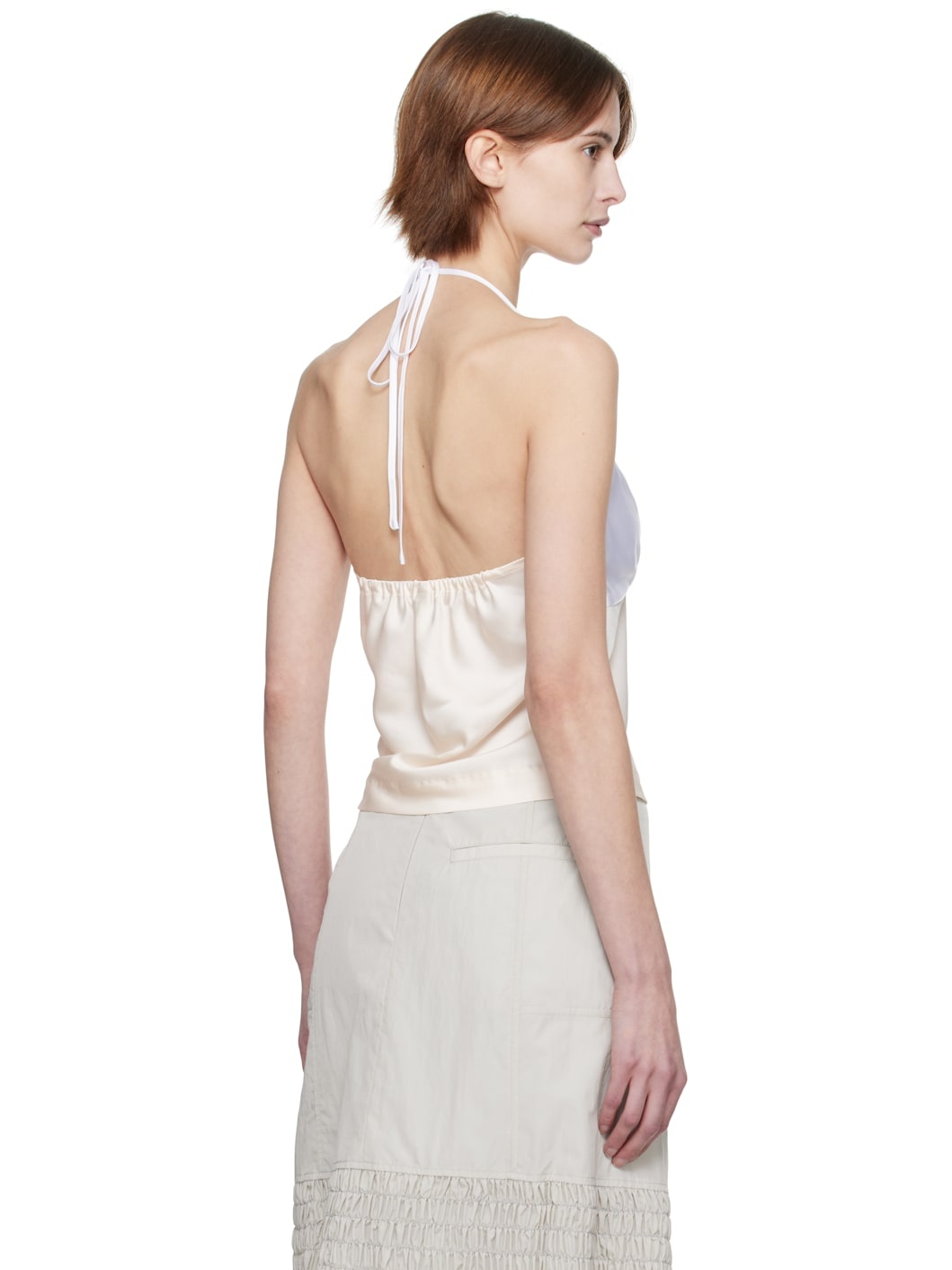 MILLO ARCHIVE ♥ Bustier Shirring T-shirts /追跡付 Bustier Shirring T-shirts [Beige] - Millo Archive