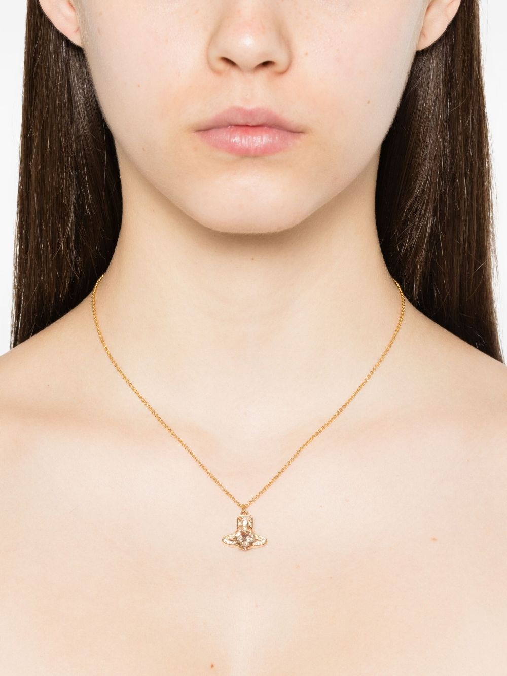 Ariella Orb crystal-embellished necklace - 2