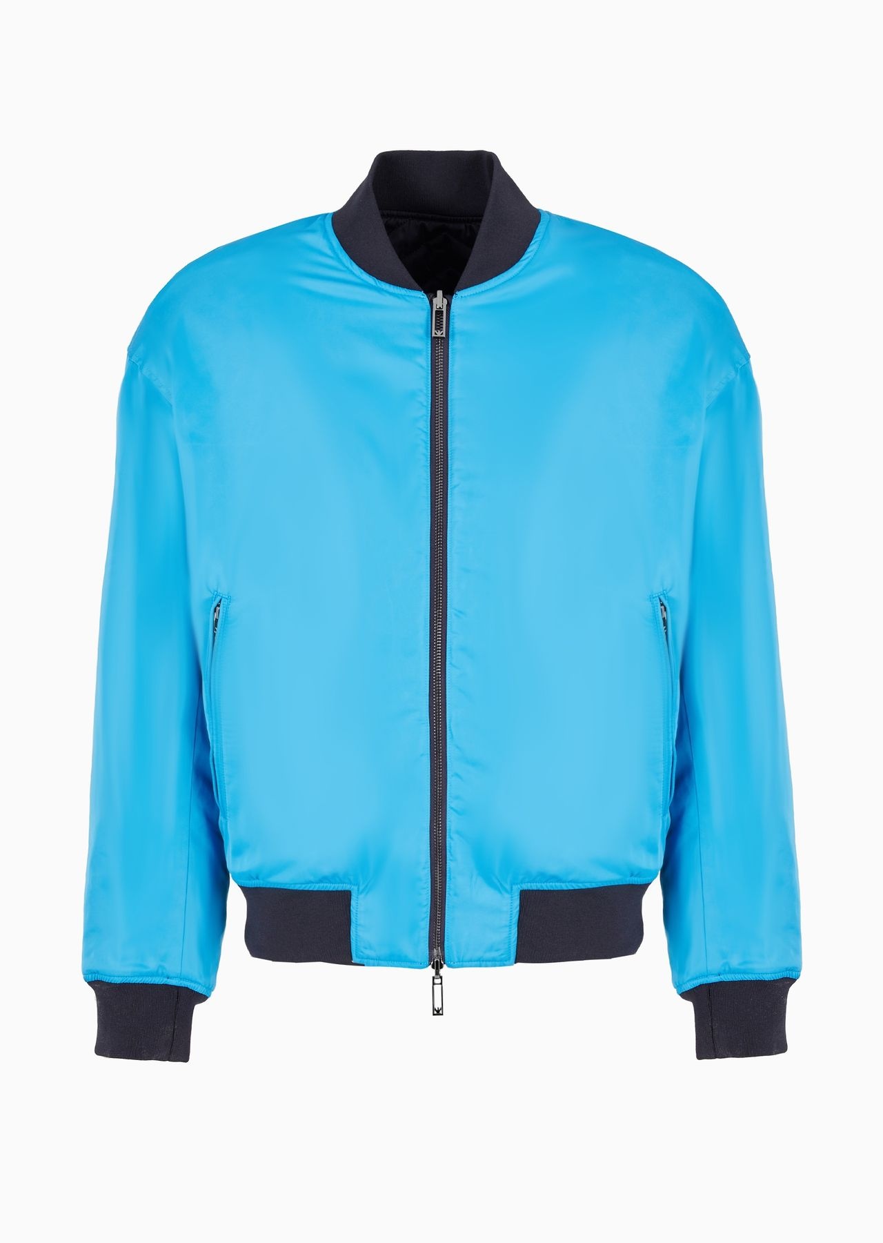 Reversible bomber jacket in quilted technical satin - 5