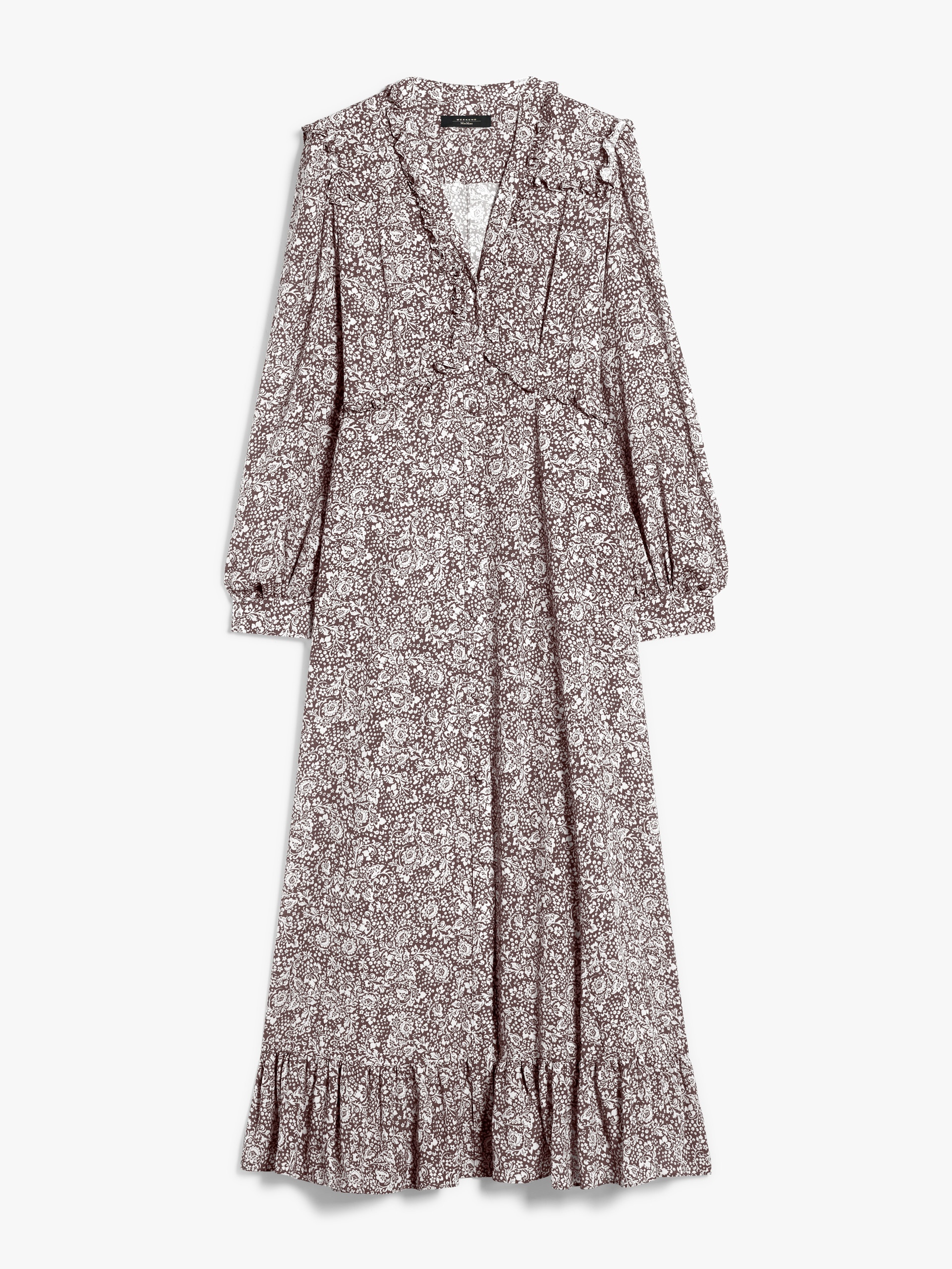 FRETTY Crêpe de Chine printed dress - 1