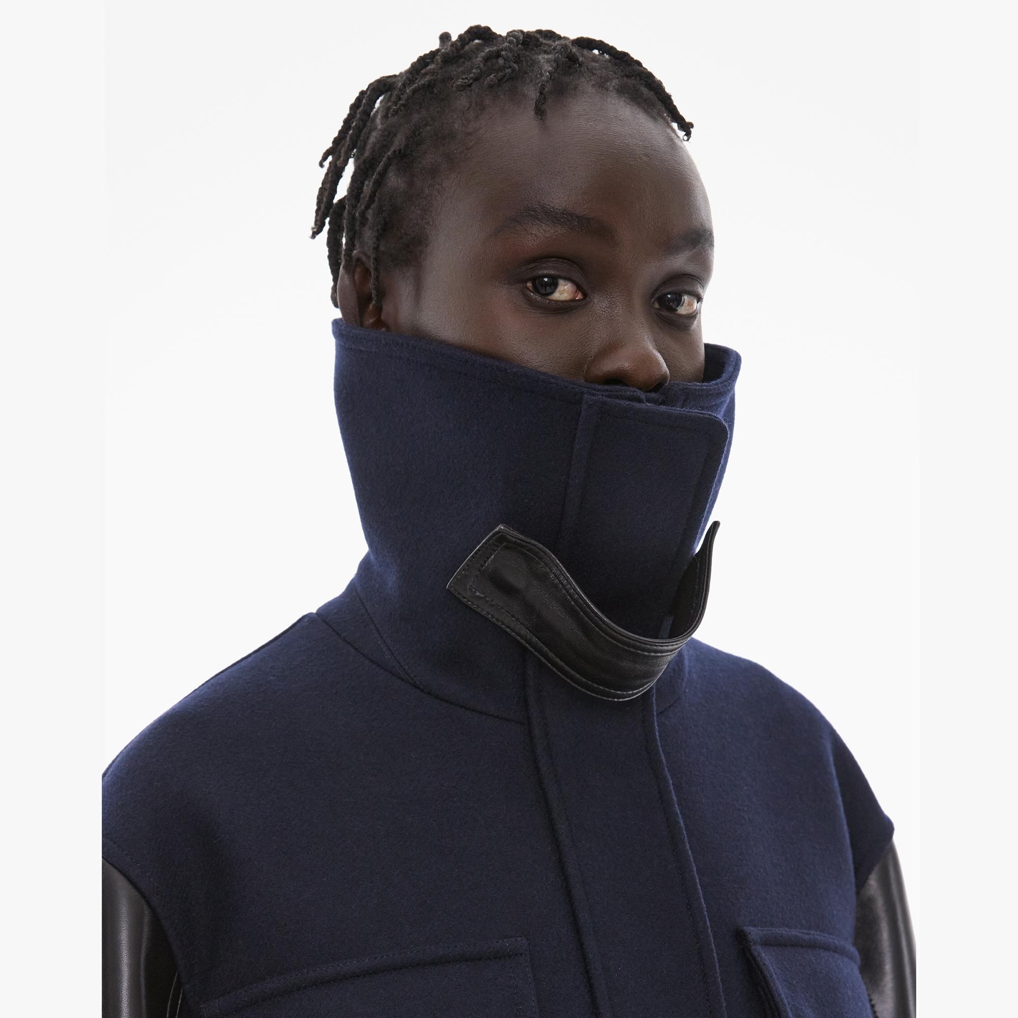 CROPPED WOOL PARKA - 6
