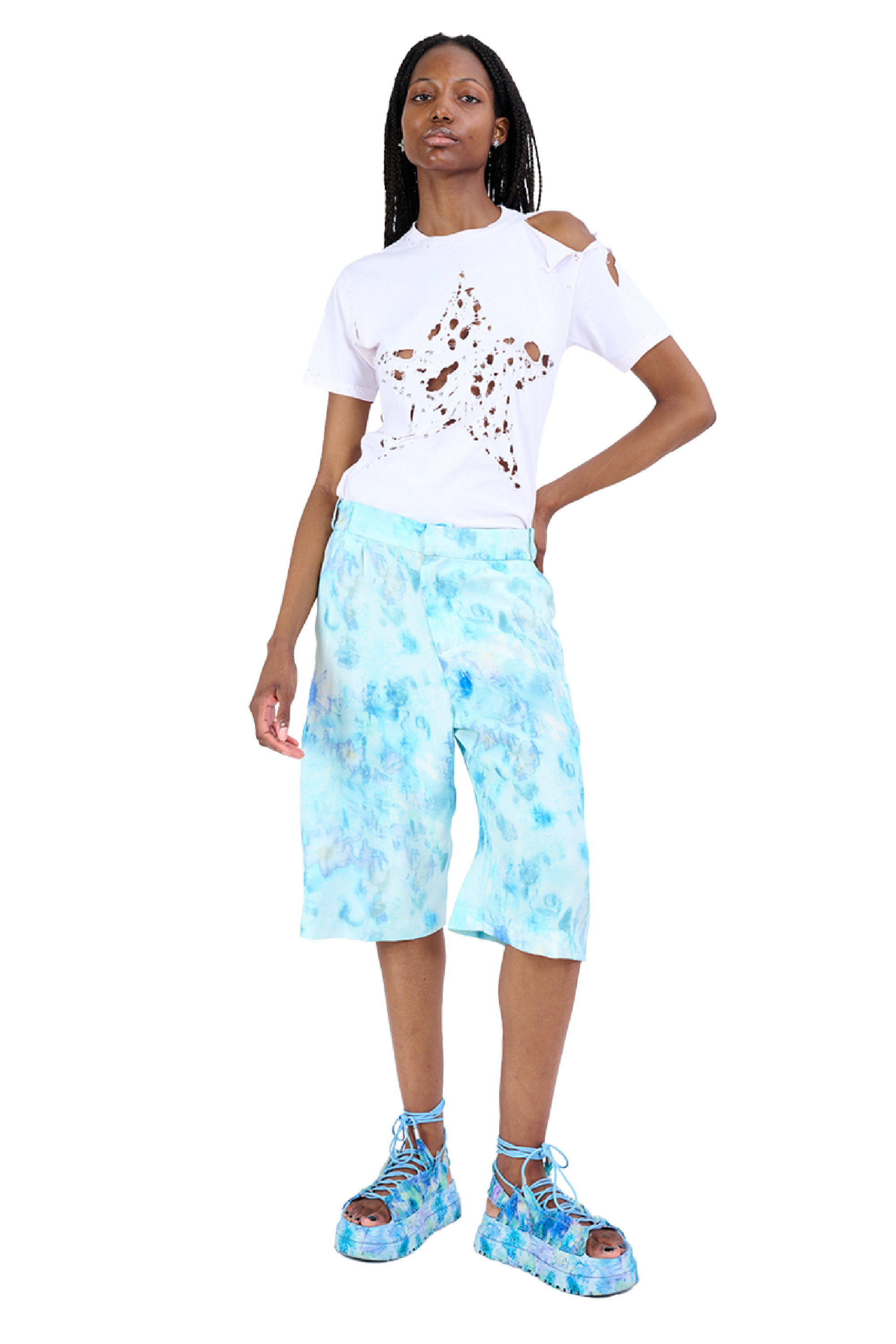 SKY SHADOW FLORAL DANTE SHORT - 22