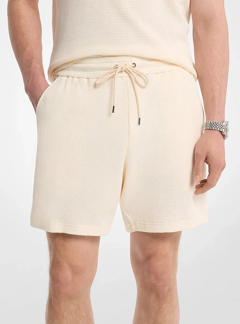 Waffle Knit Shorts - 1