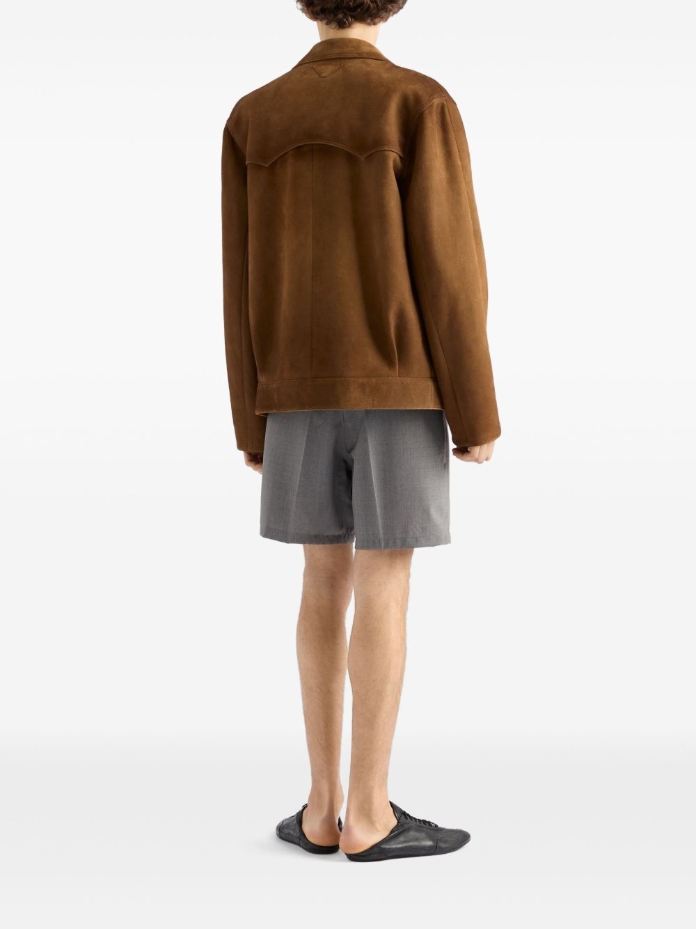suede blazer - 3