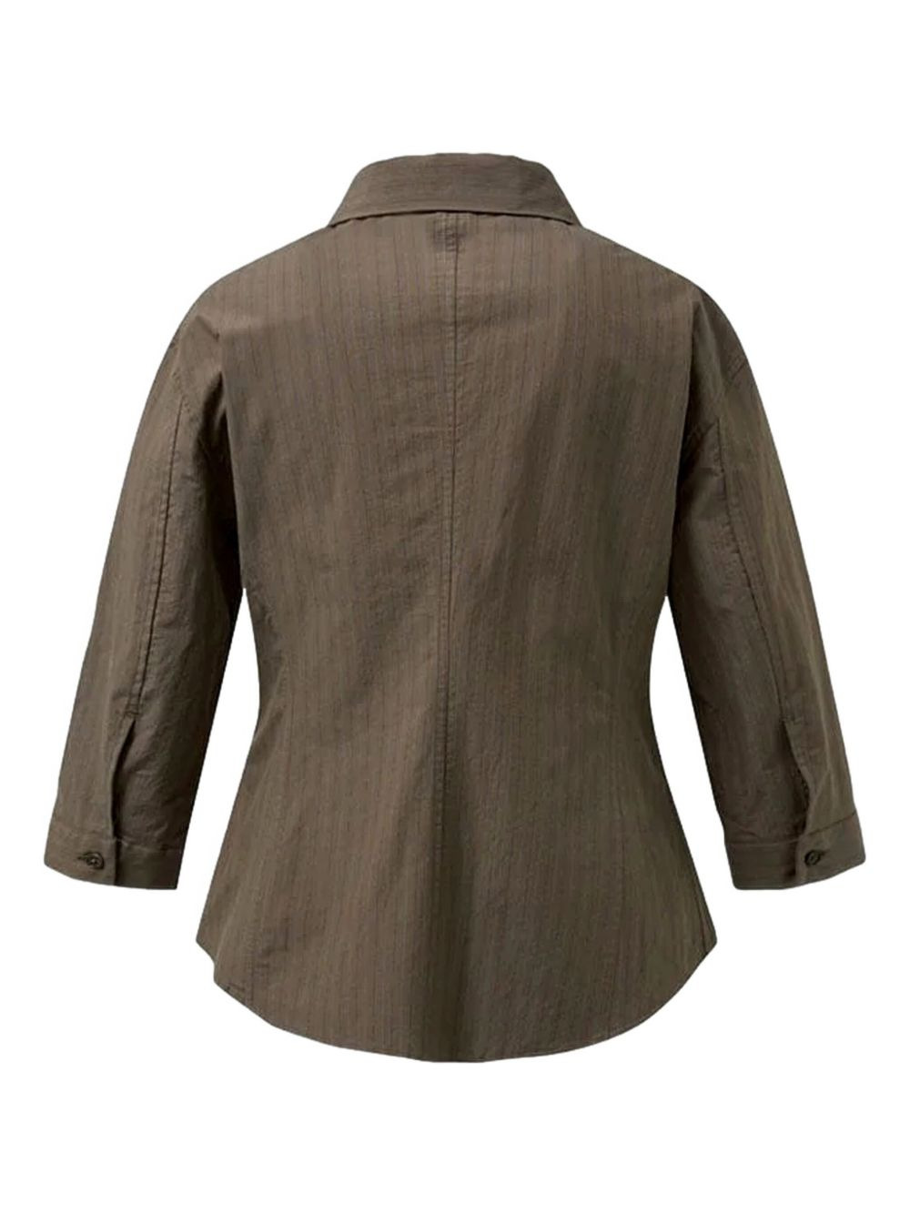 pinstripe-pattern shirt - 6