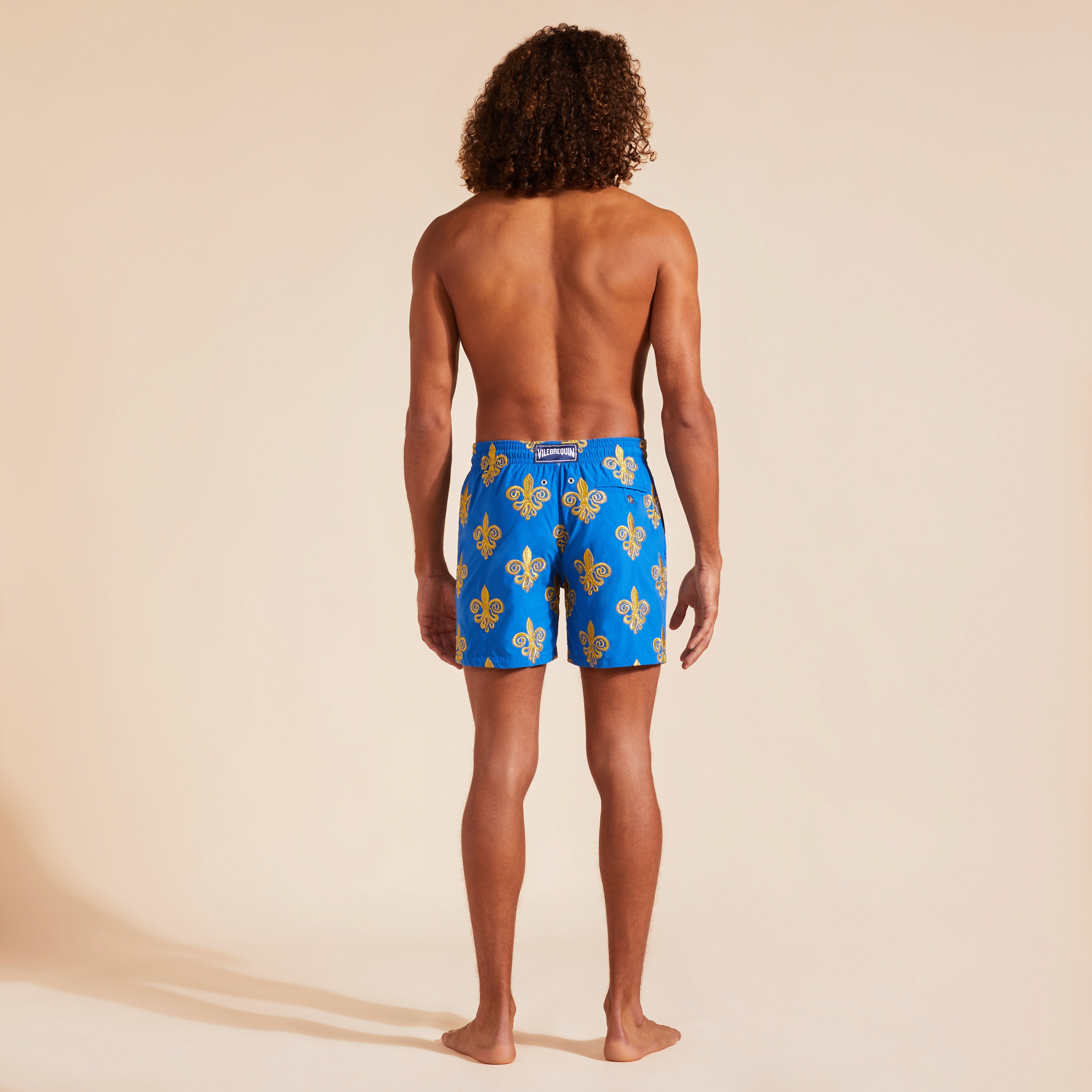 Men Swim Trunks Embroidered Fleur de Poulpe - Limited Edition - 2