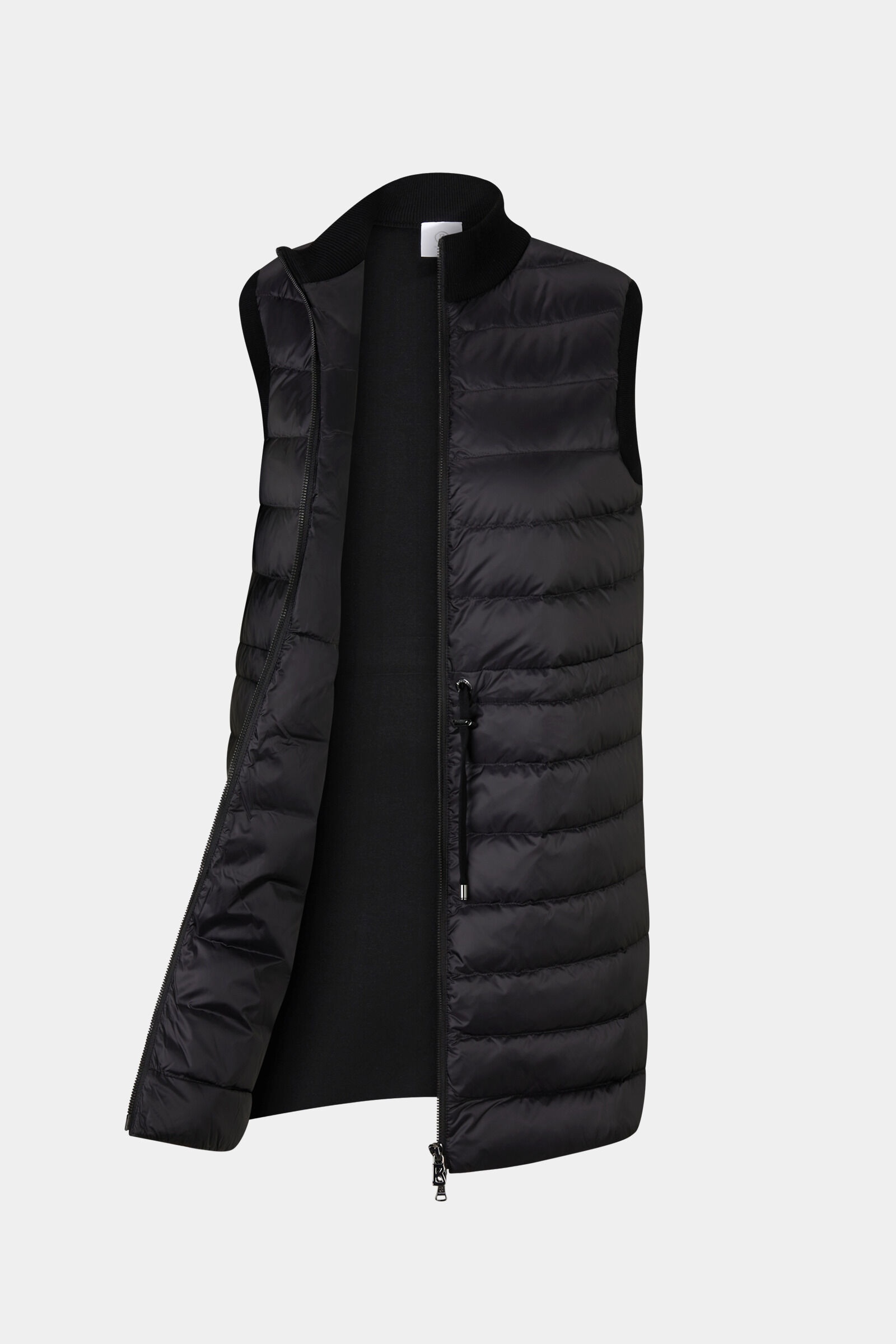 Arina Hybrid knitted vest in Black - 7