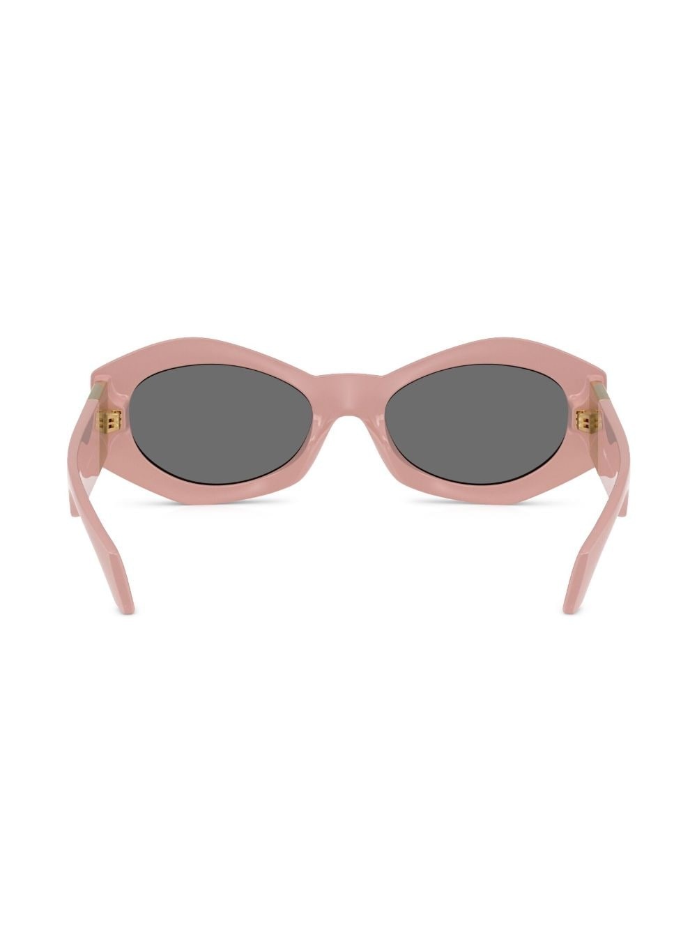 Medusa-plaque oval-frame sunglasses - 4