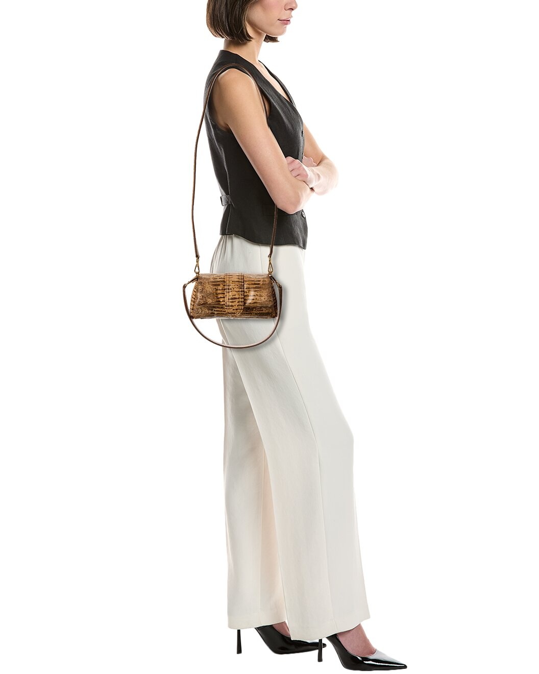 Jacquemus Petit Bambimou Croc-Embossed Leather Shoulder Bag - 4