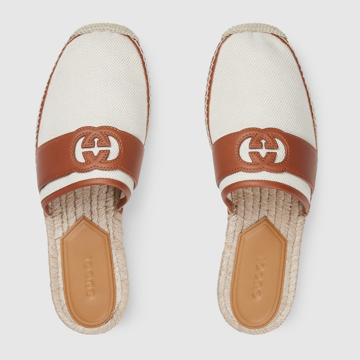 Men's Interlocking G slide espadrille - 5