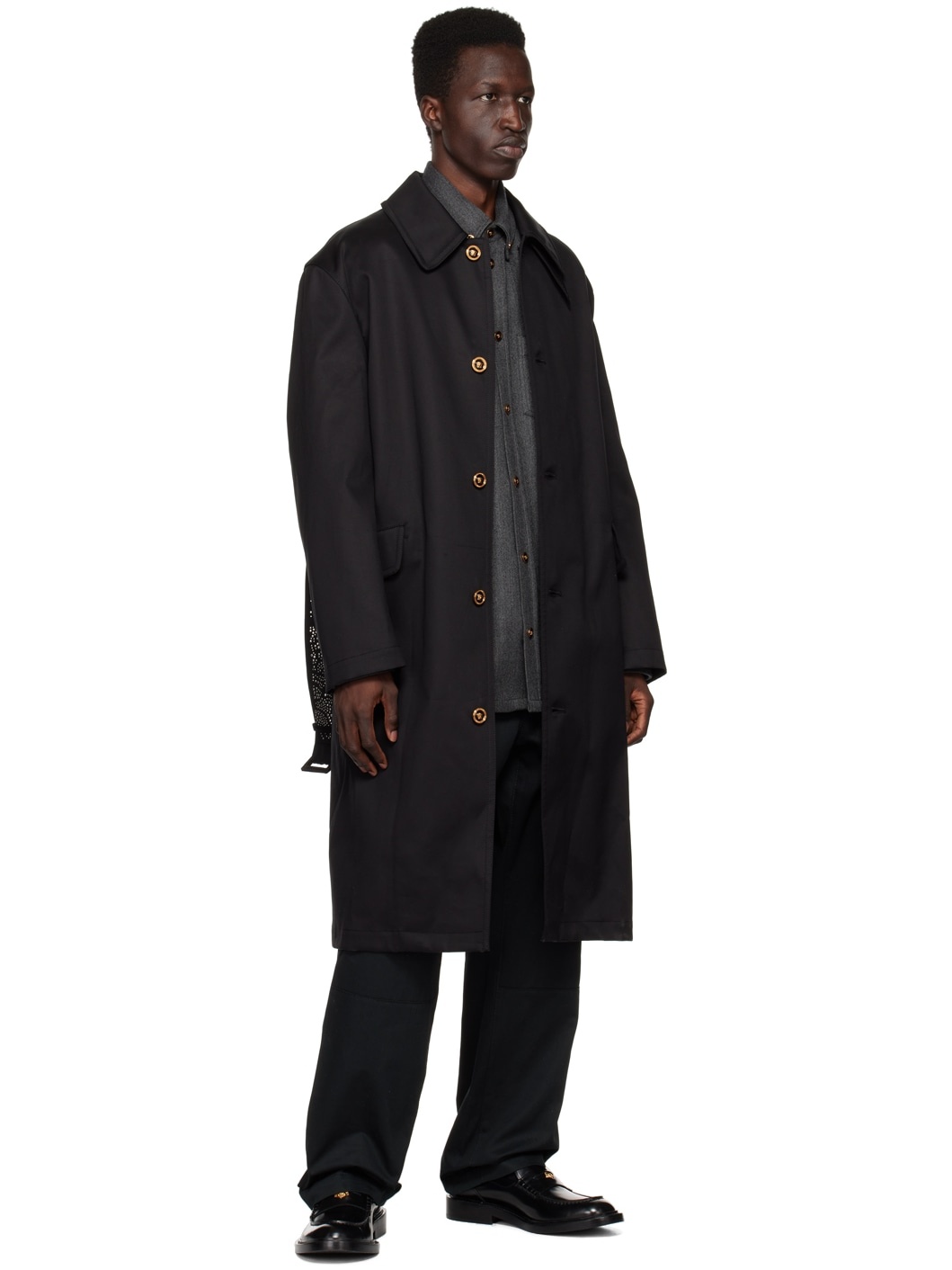 Black Belted Coat - 4