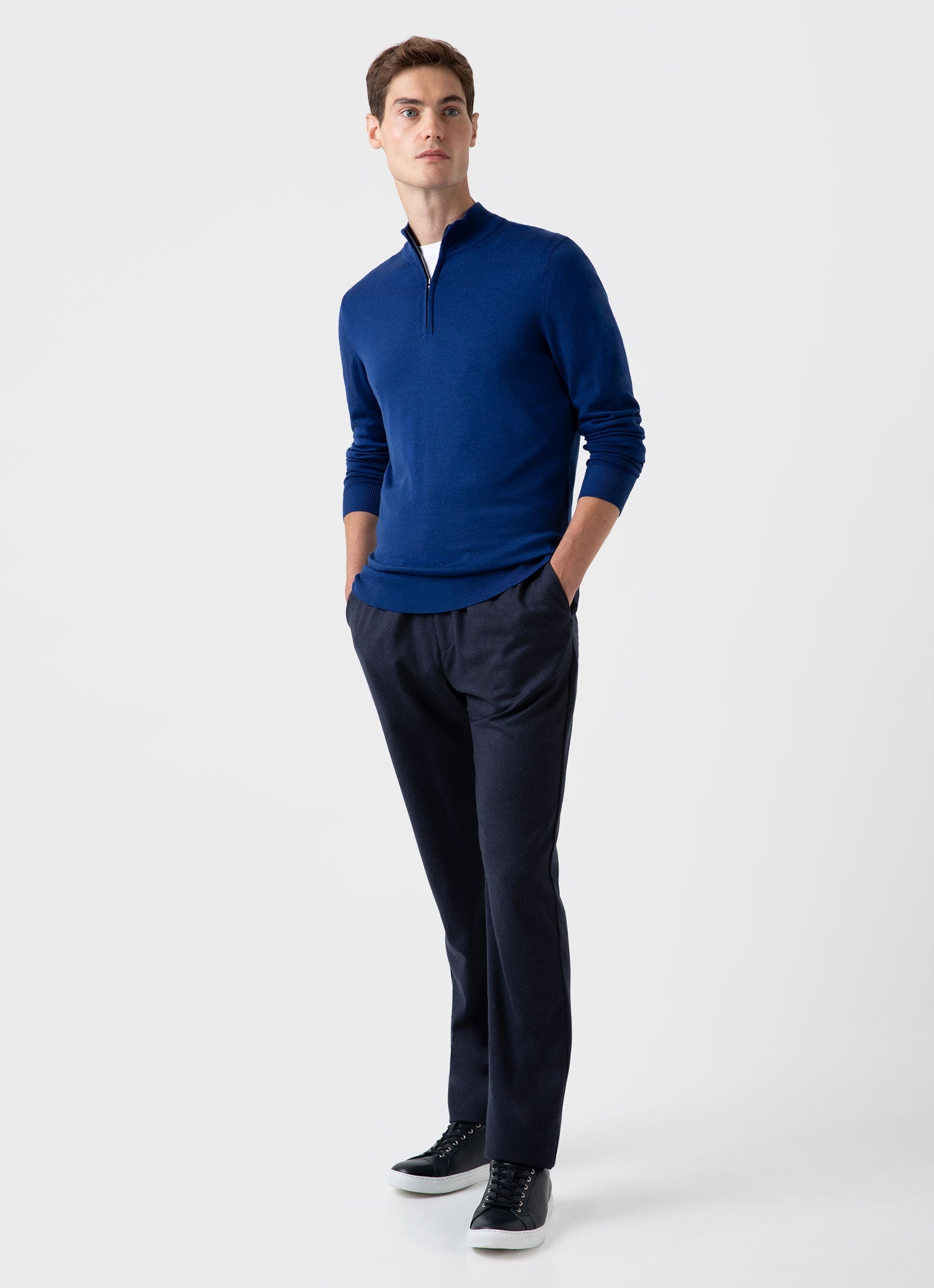 Fine Merino Wool Zip Neck - 3