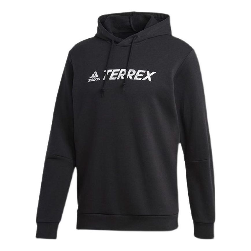 adidas Terrex Graphic Logo Hoodie 'Black' GL6107 - 1