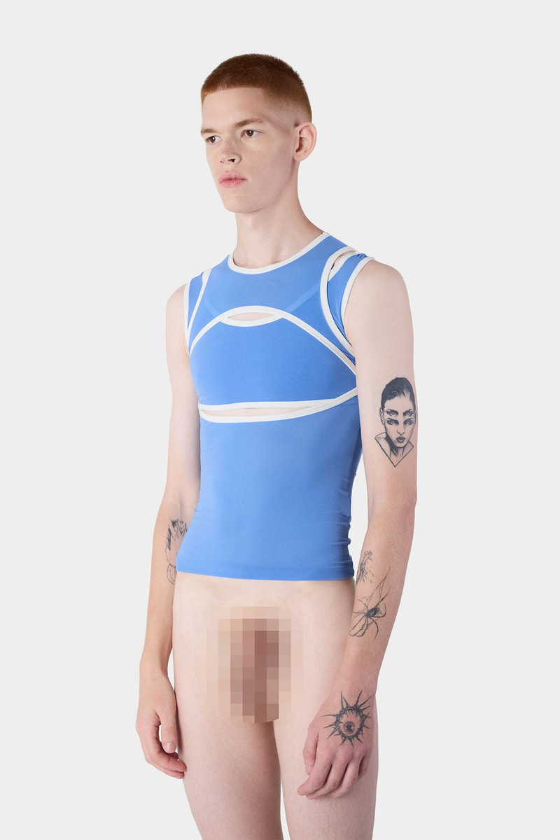 SUPER STRETCH COMBINED TOP / sapphire blue 1