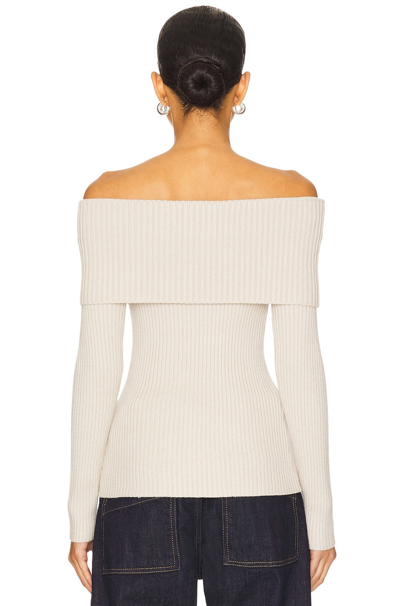 BLANKNYC Off The Shoulder Sweater Top in outlook