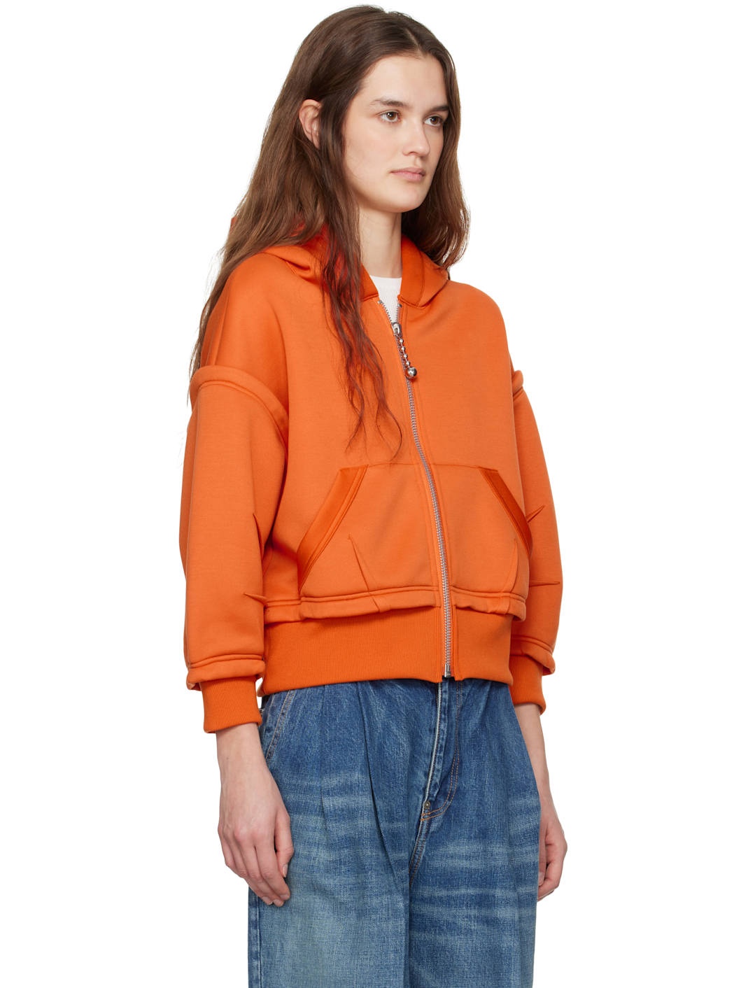 Orange Zip Hoodie - 2