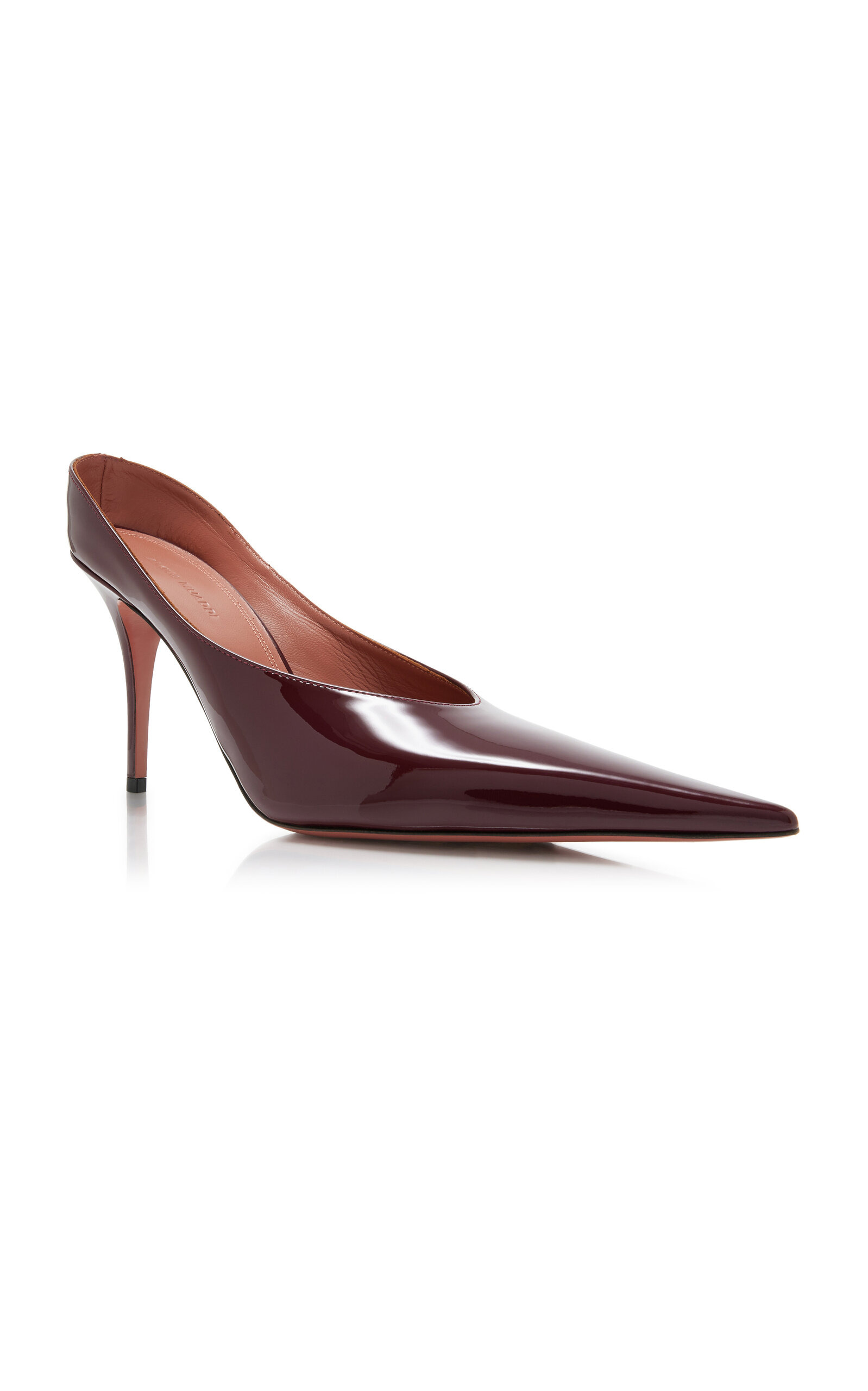 Anok Patent Leather Mules burgundy - 5