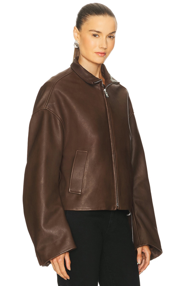 GRLFRND Romy Leather Jacket outlook