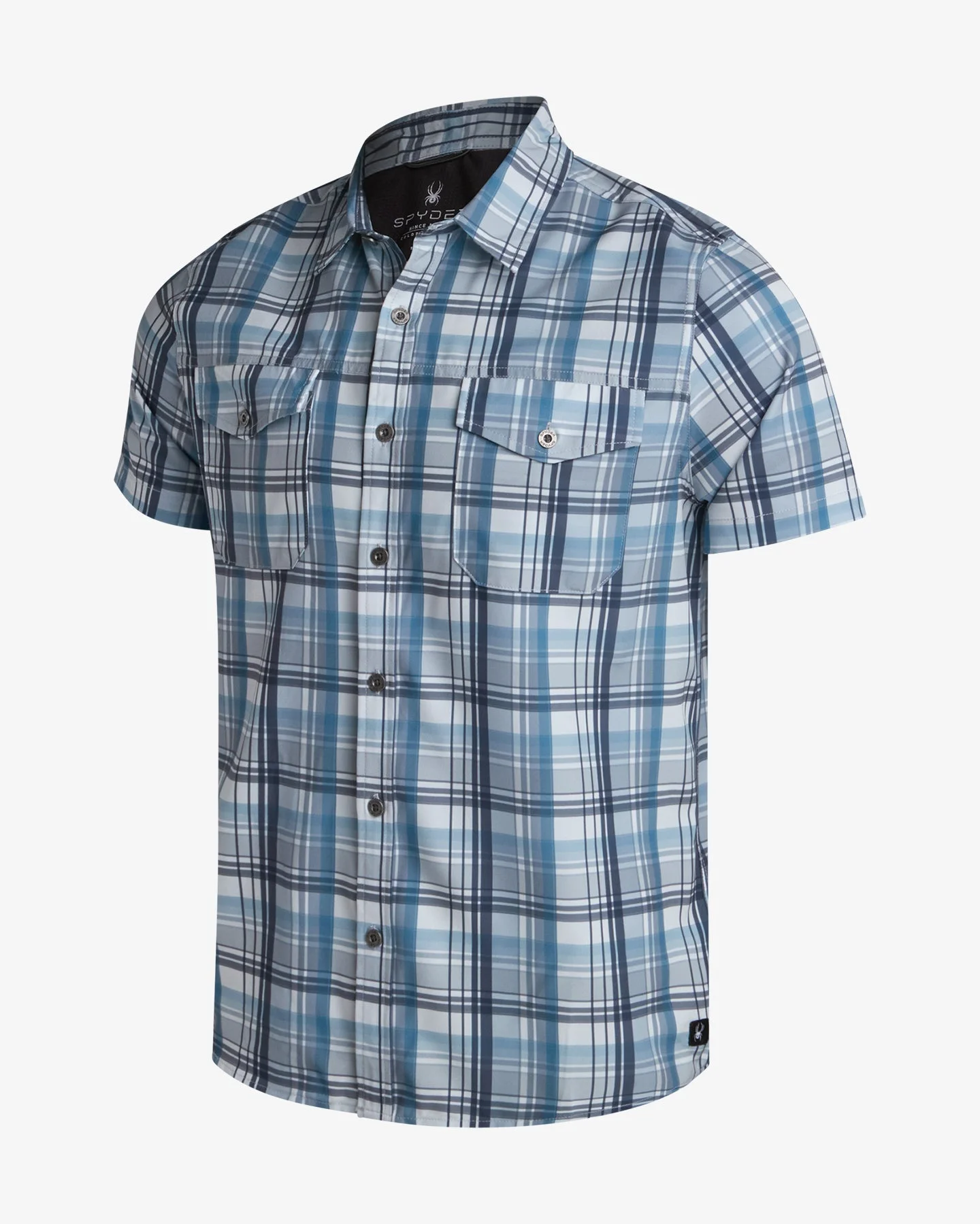 Men's Seaside Collared Shirt - Steel Gray - 1