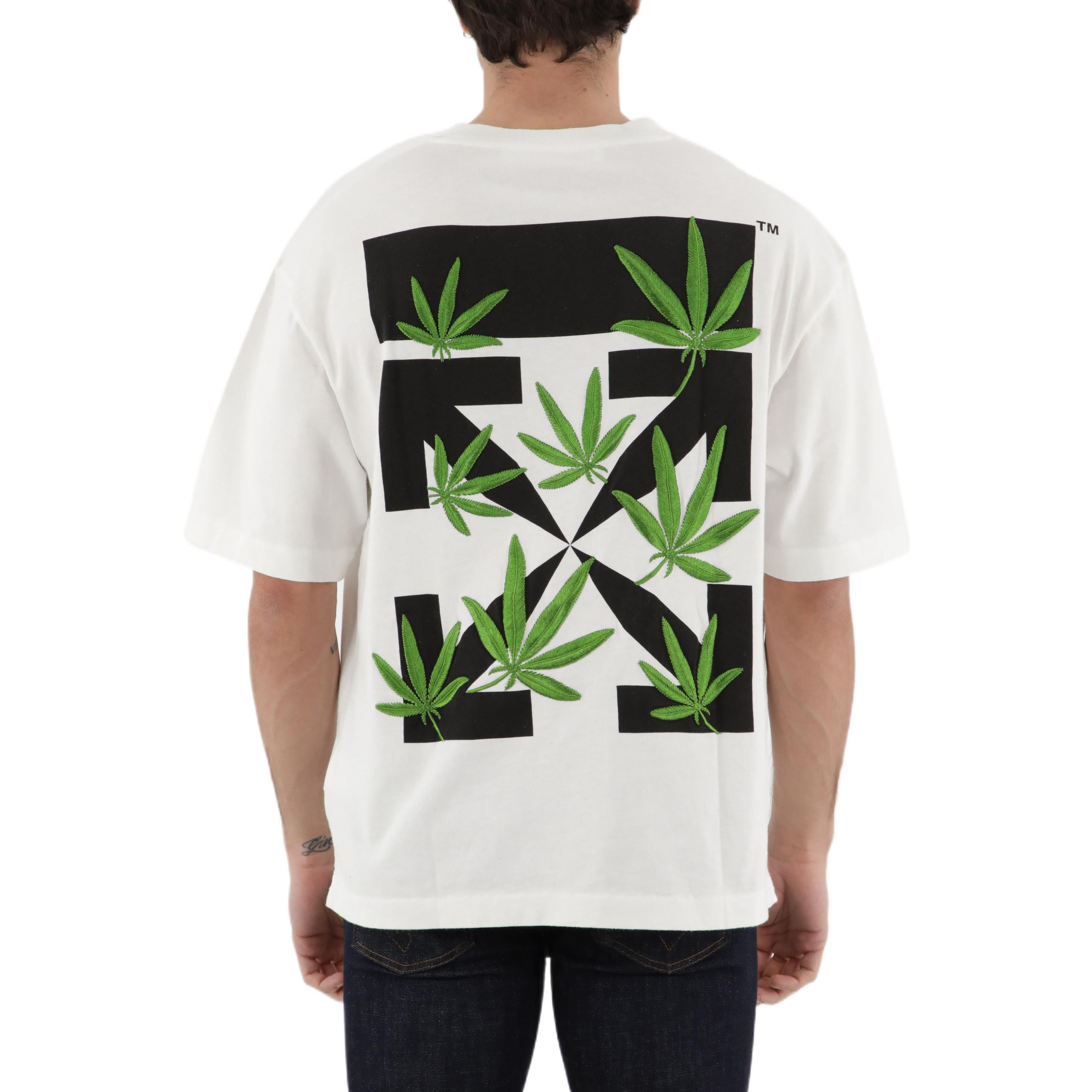 Off-White Back Logo Printing Short Sleeve White OMAA120S22JER0020155 - 3