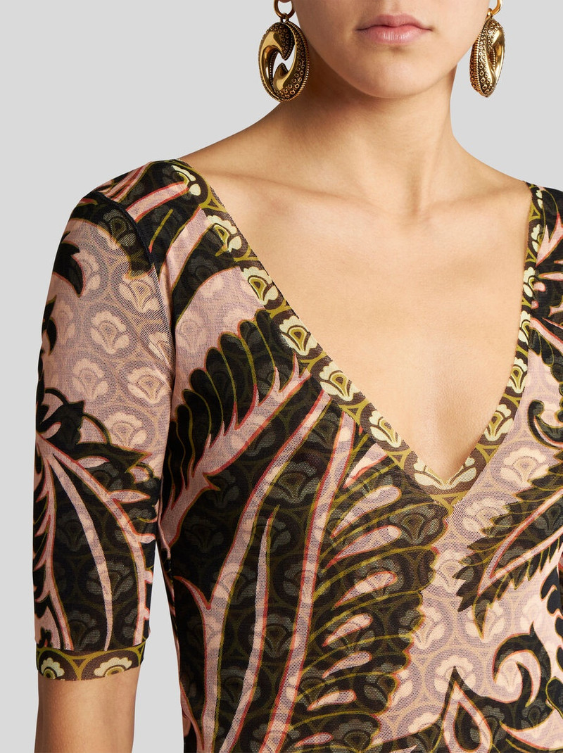 Etro PRINTED TULLE DRESS outlook