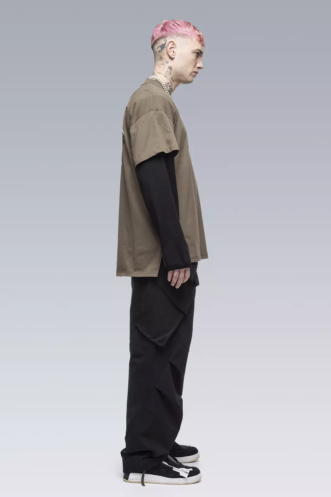 S29-PR-A 100% Organic Cotton Long Sleeve T-shirt Black - 4