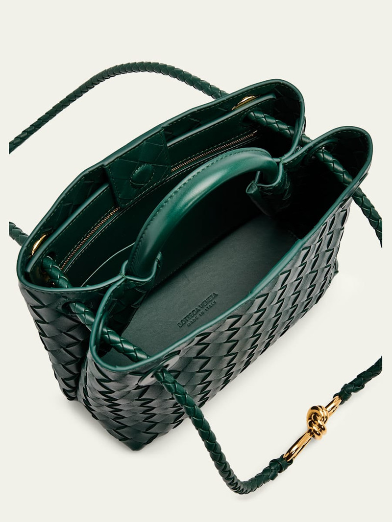 Andiamo Small Leather Top-Handle Bag 4