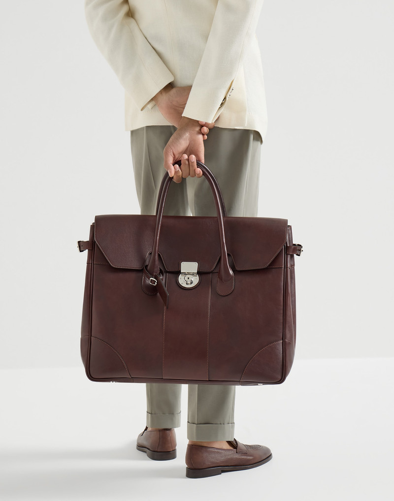 Calfskin Boston casual bag 4