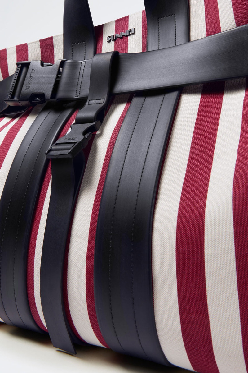 STRIPED PARALLELEPIPEDO MESSENGER BAG 6