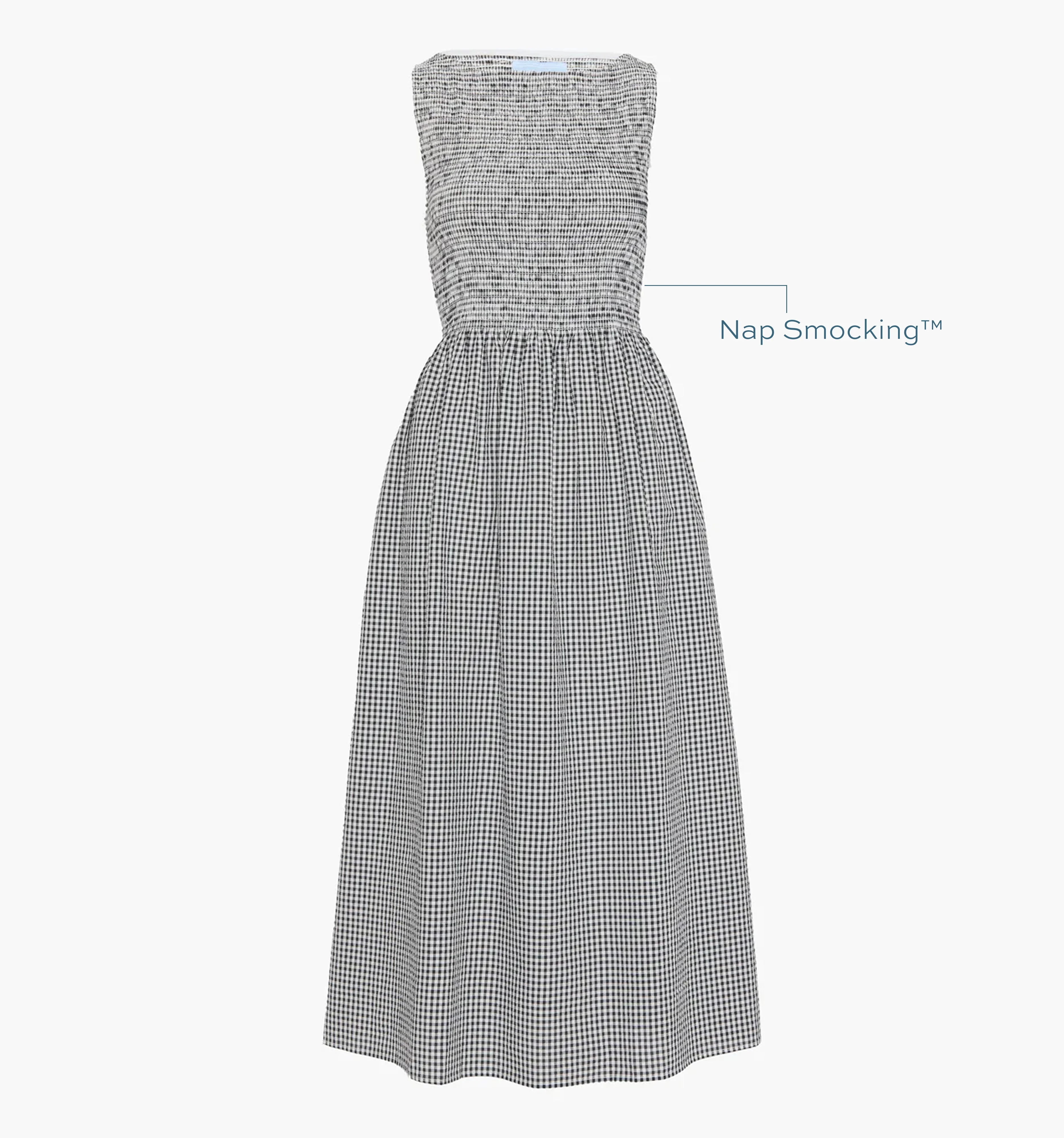 The Cosima Nap Dress - Black/Sand Gingham - 1