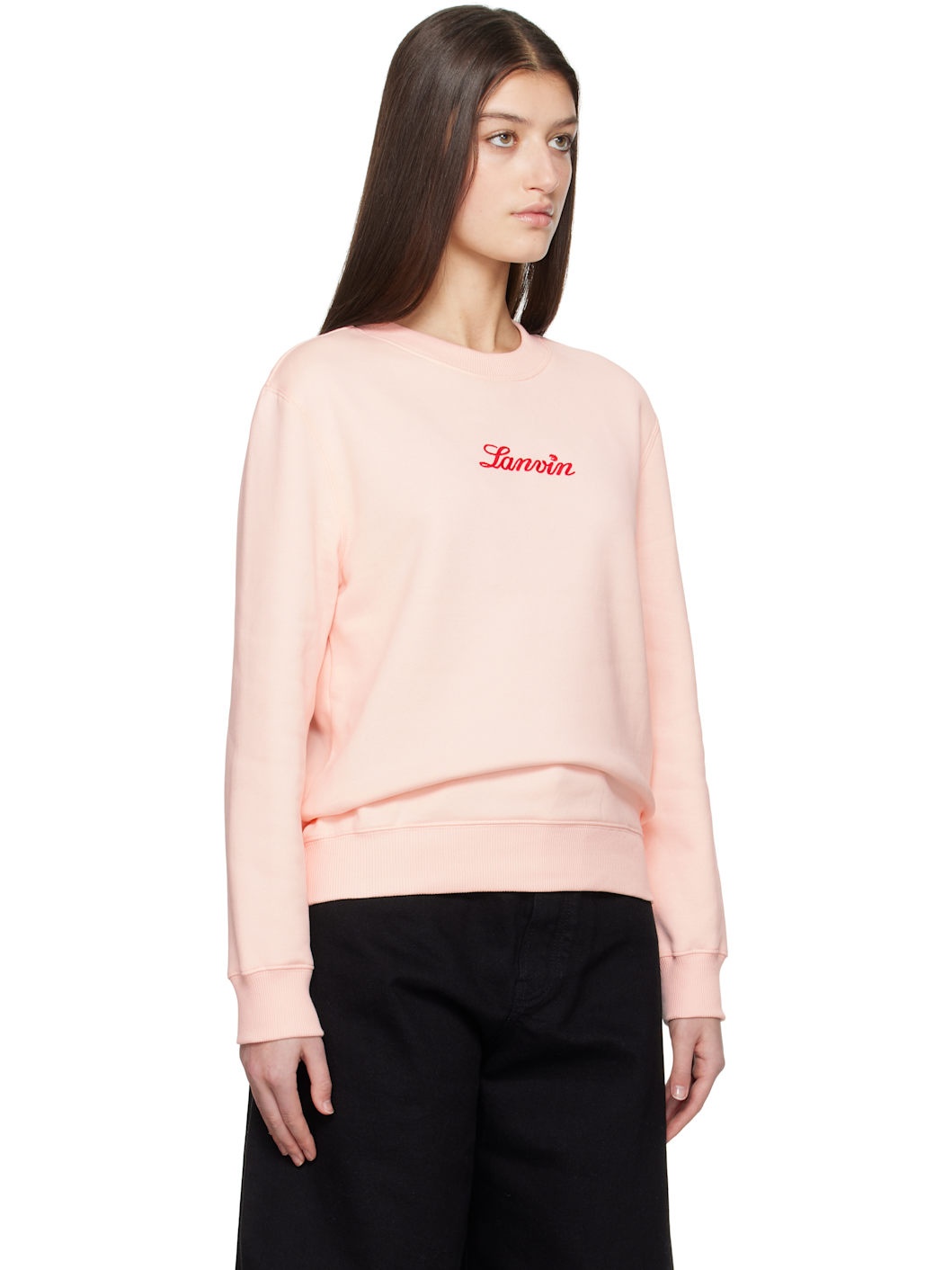 Pink 'Lanvin' Embroidered Sweatshirt - 2