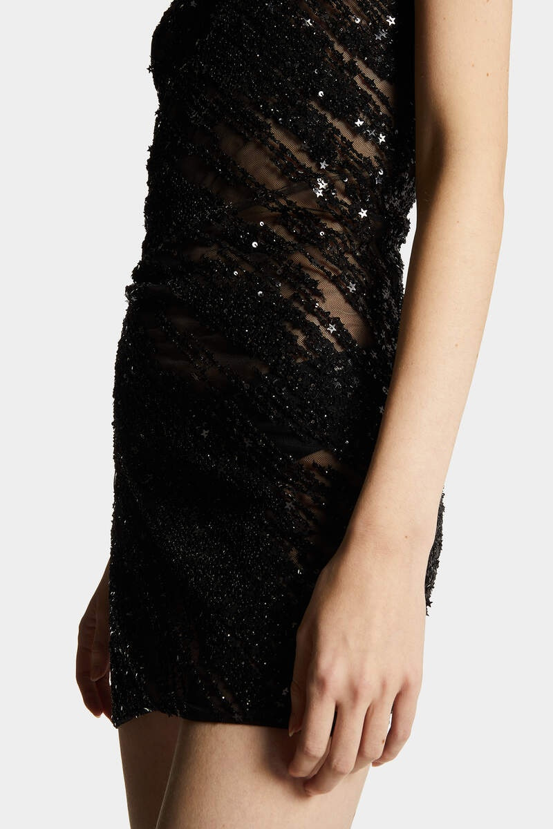 LIGHT STARS ONE-SHOULDER DRESS 5