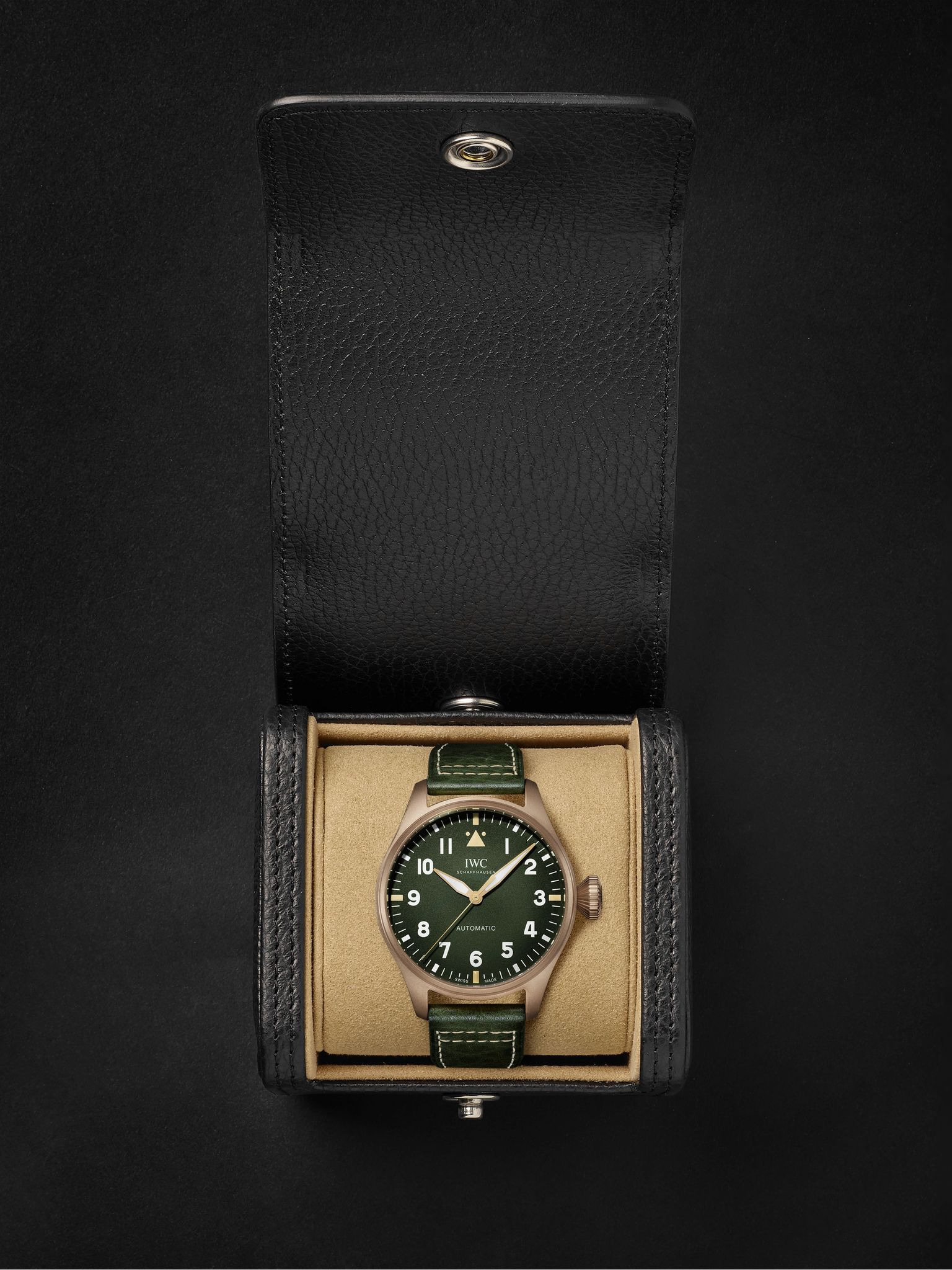 Big Pilot's Spitfire Automatic 43mm Bronze and Leather Watch, Ref. No. IW329702 Green - 7