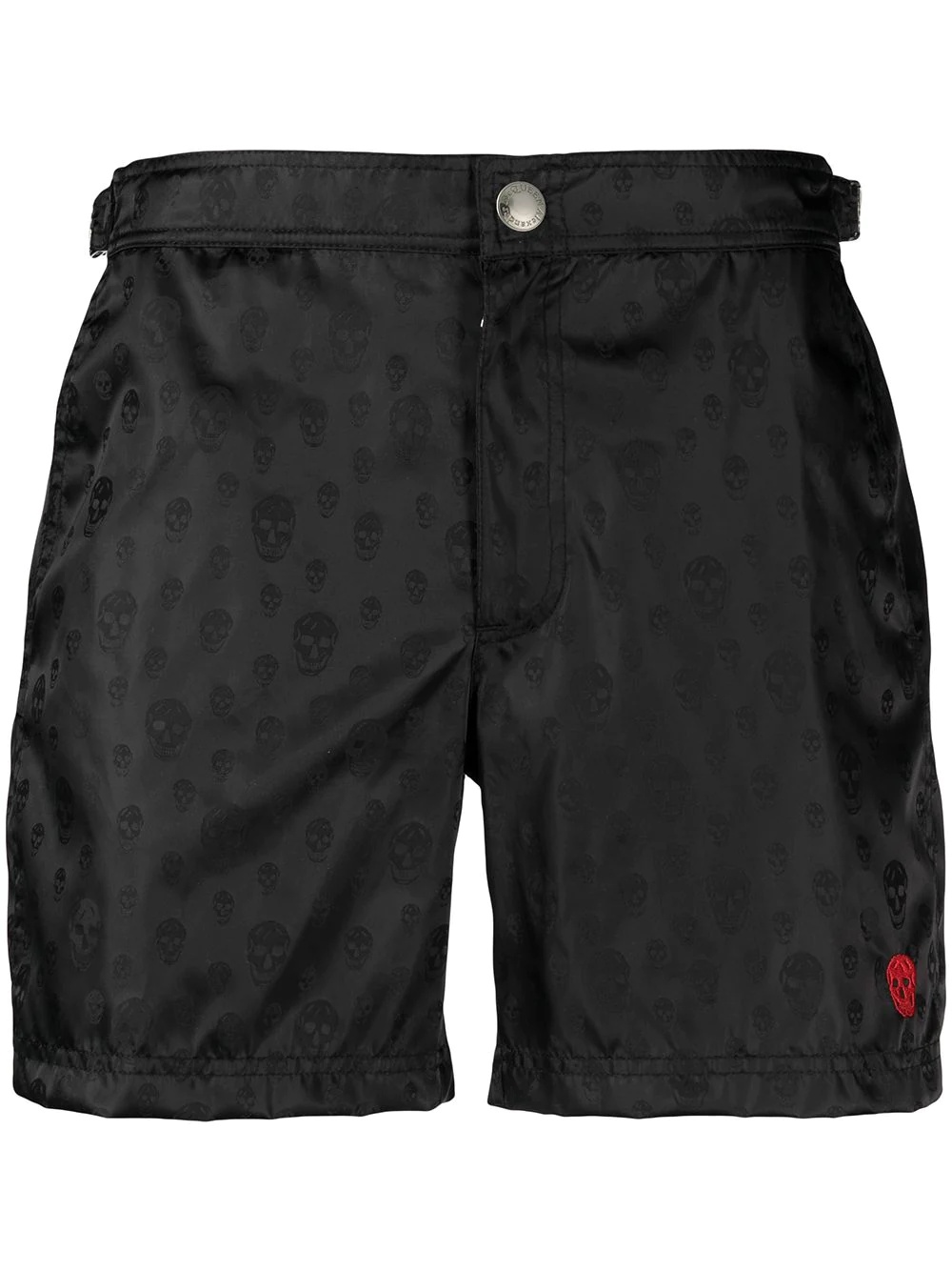 skull-print swim shorts - 1